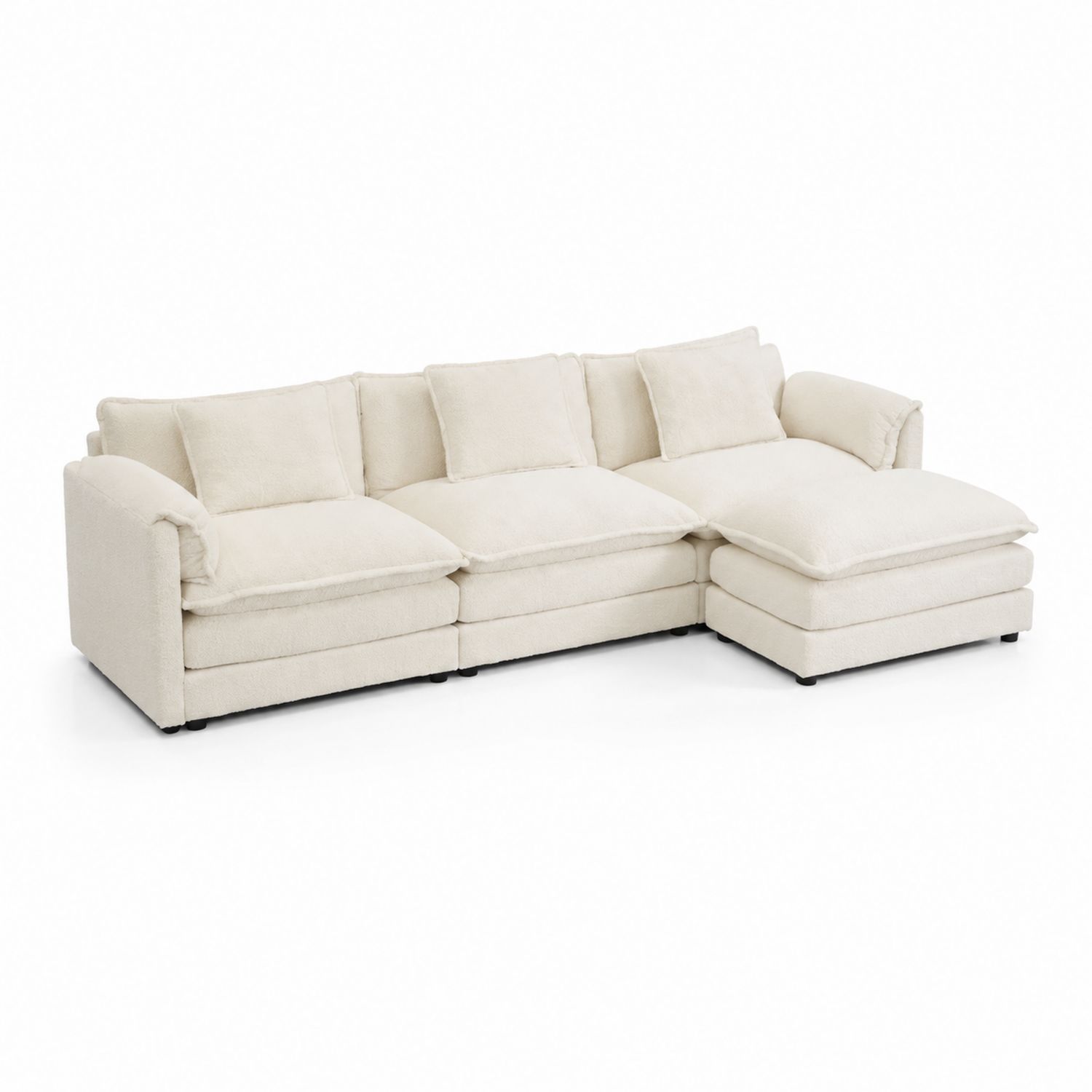 Modulares Ecksofa Bouclé Beige-lorvern