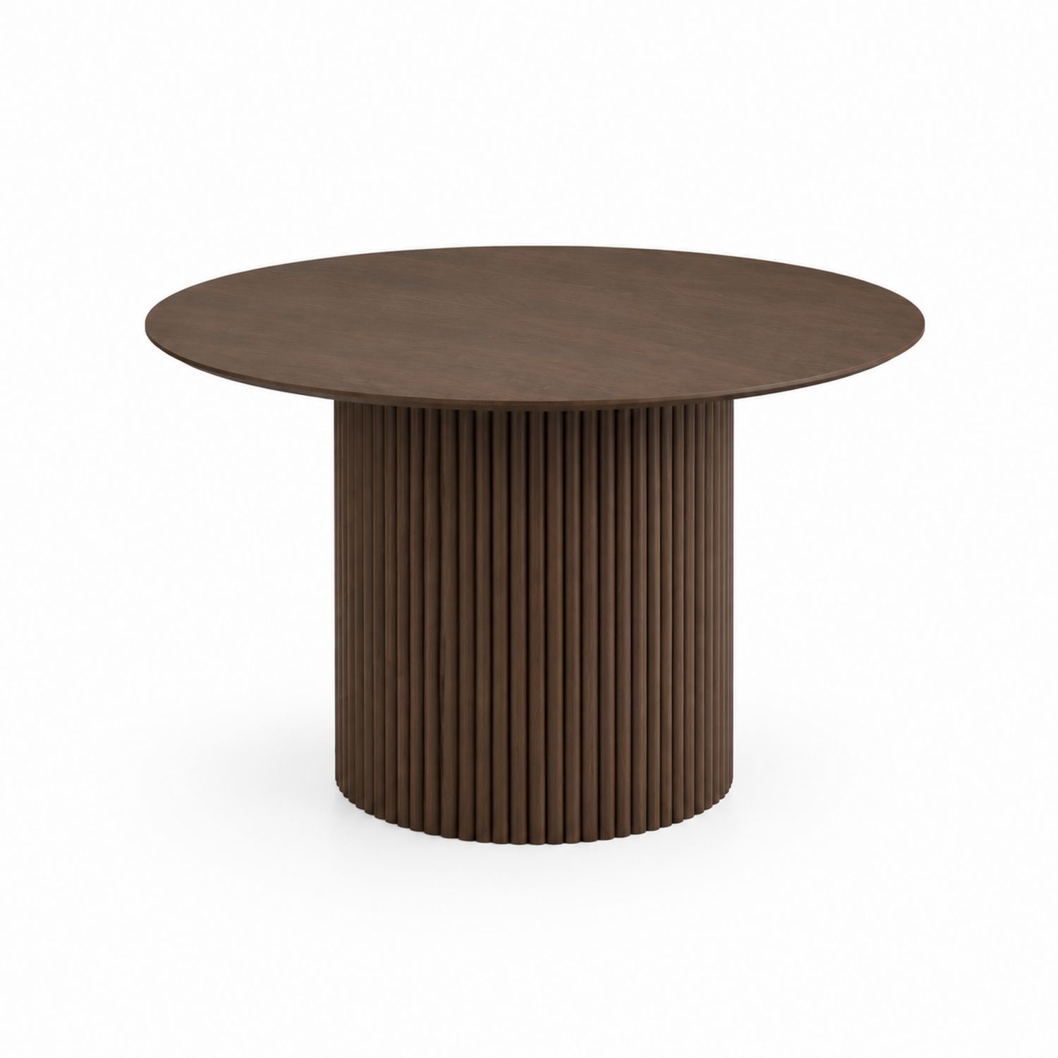 Runder Holzesstisch Dunkelbraun 120 cm-lorvern