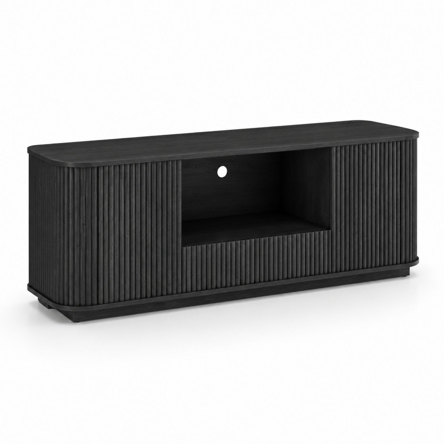 TV-Schrank Holz Dunkelgrau 150x40x50 cm-lorvern