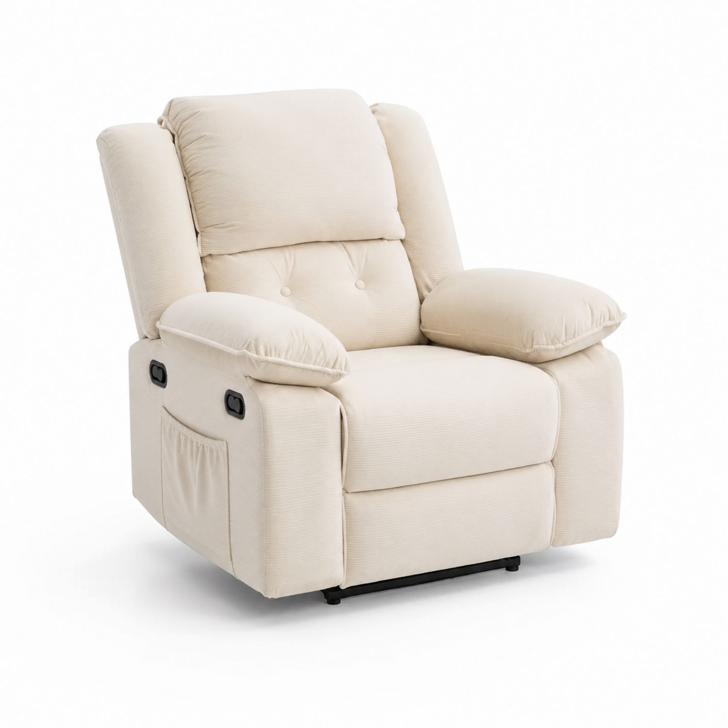 Verstellbarer Sessel aus Mikrofaser Beige-lorvern