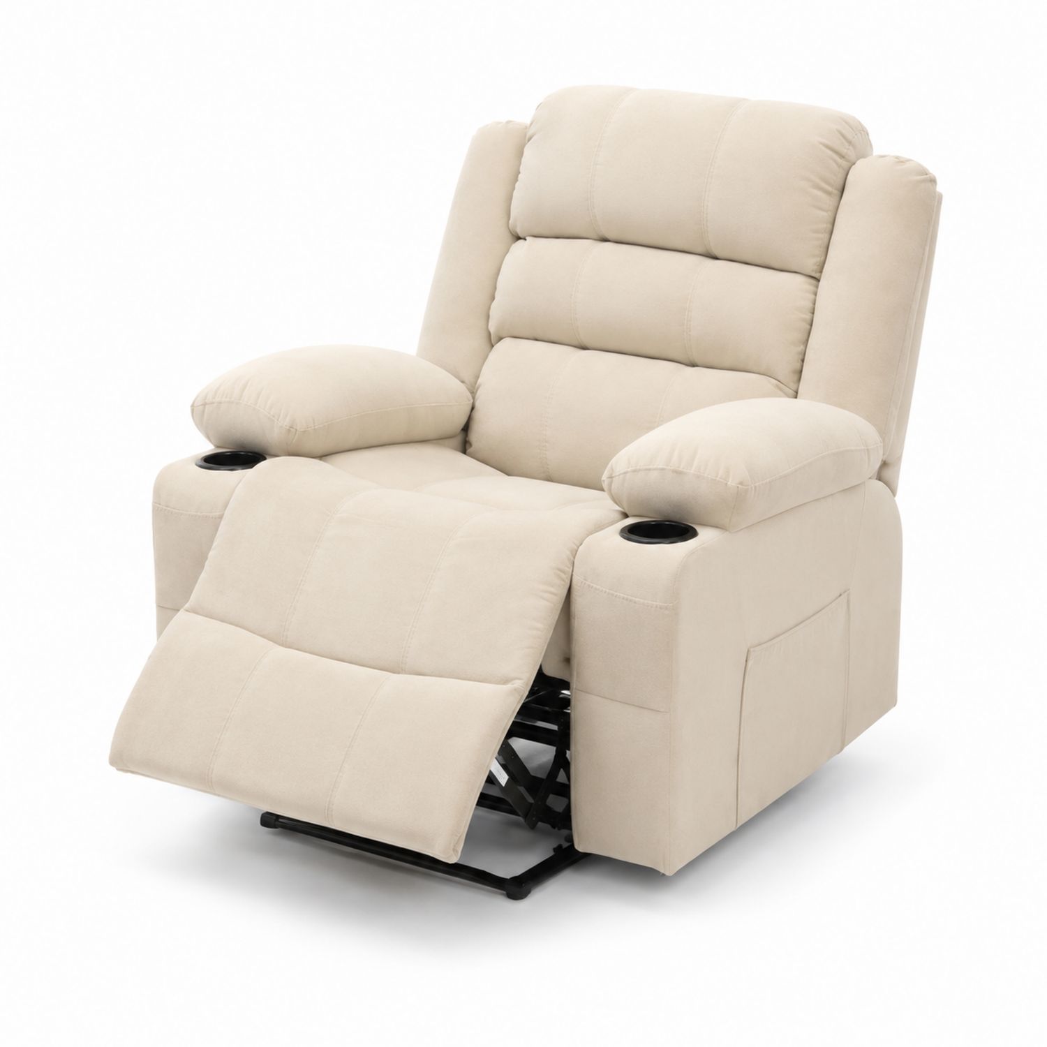 Verstellbarer Relaxsessel Mikrofaser Beige-lorvern