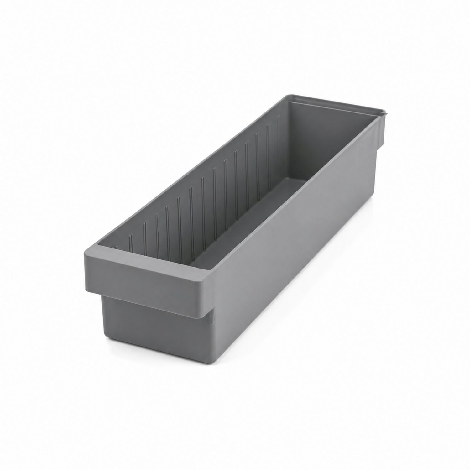 Schubladeneinsatz rechteckig Polypropylen Grau 300x100x55 mm-lorvern