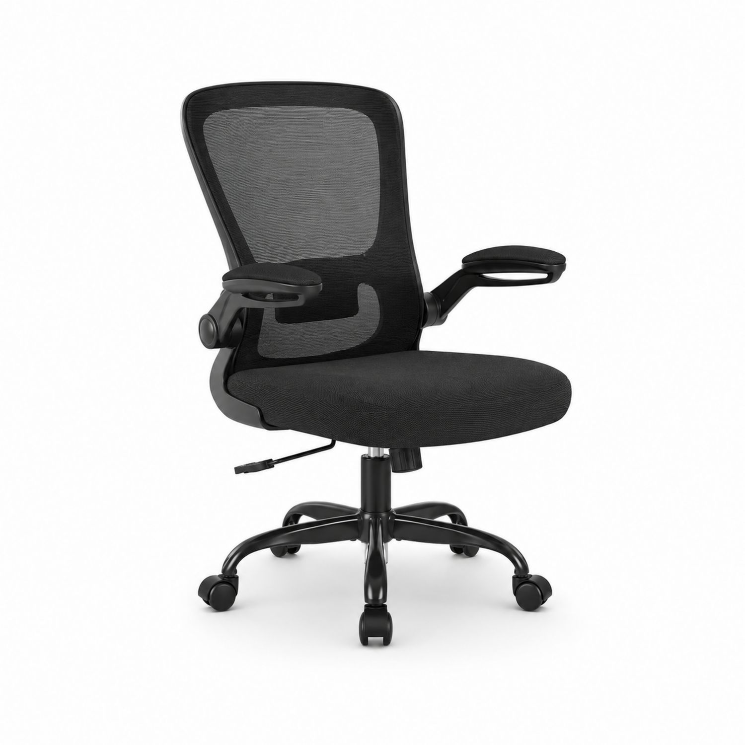 Ergonomischer Bürostuhl Netzstoff Schwarz