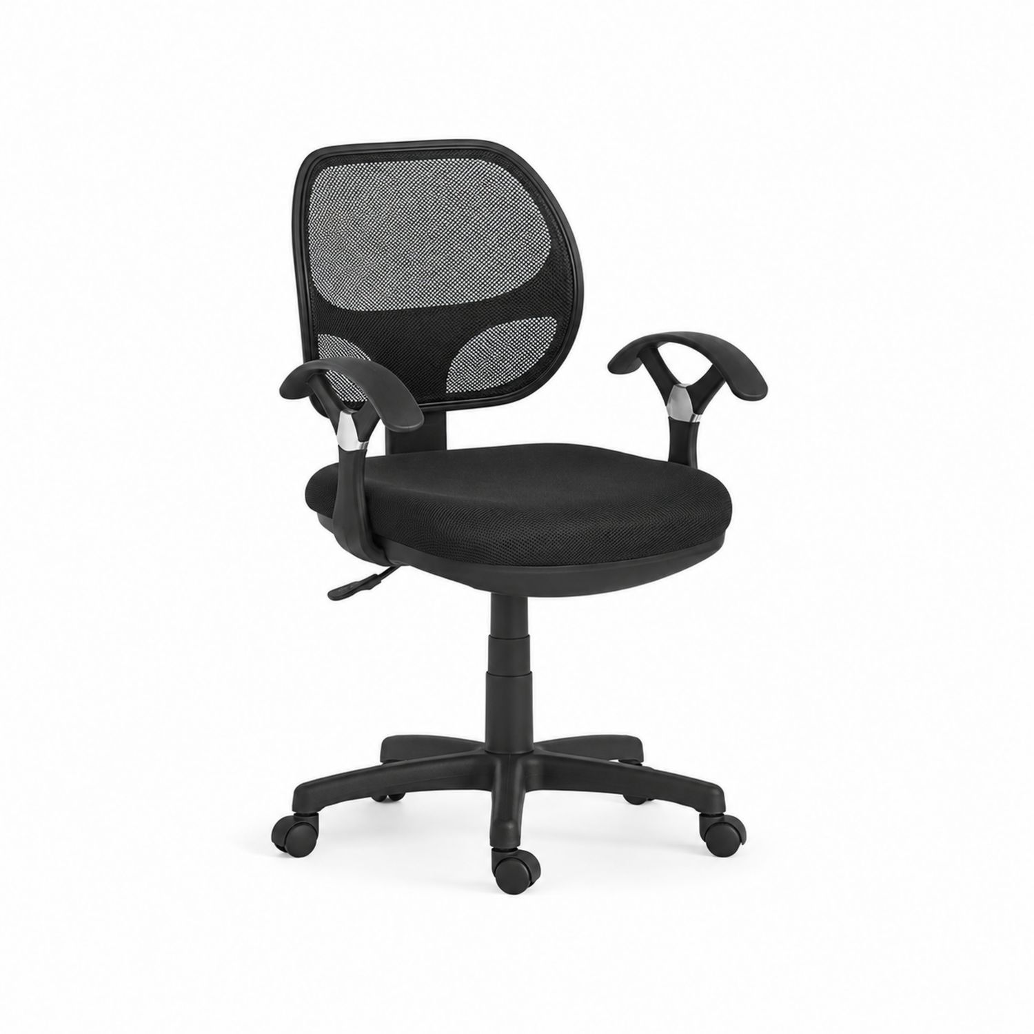 Ergonomischer Bürostuhl mit Netzrücken Schwarz