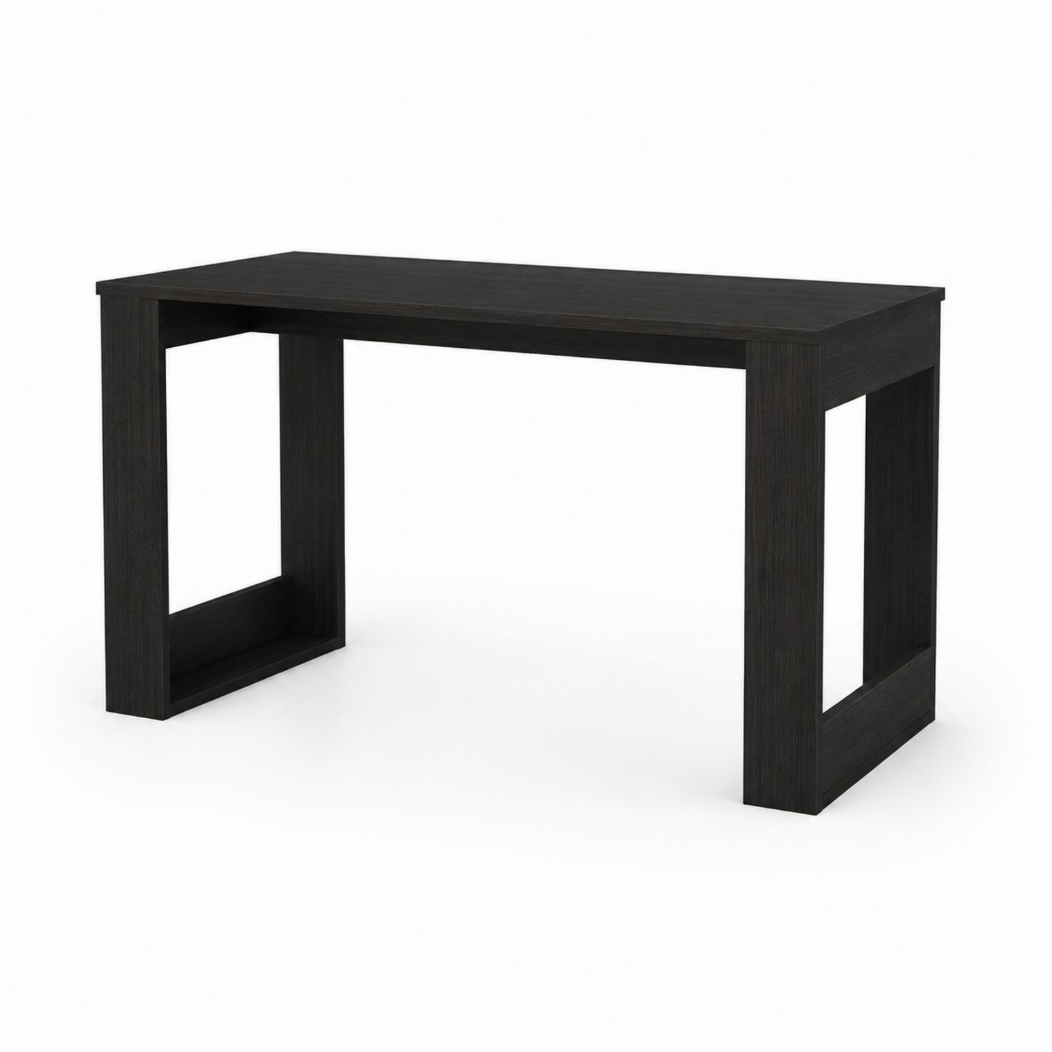 Schreibtisch rechteckig Holz Schwarz 120 cm