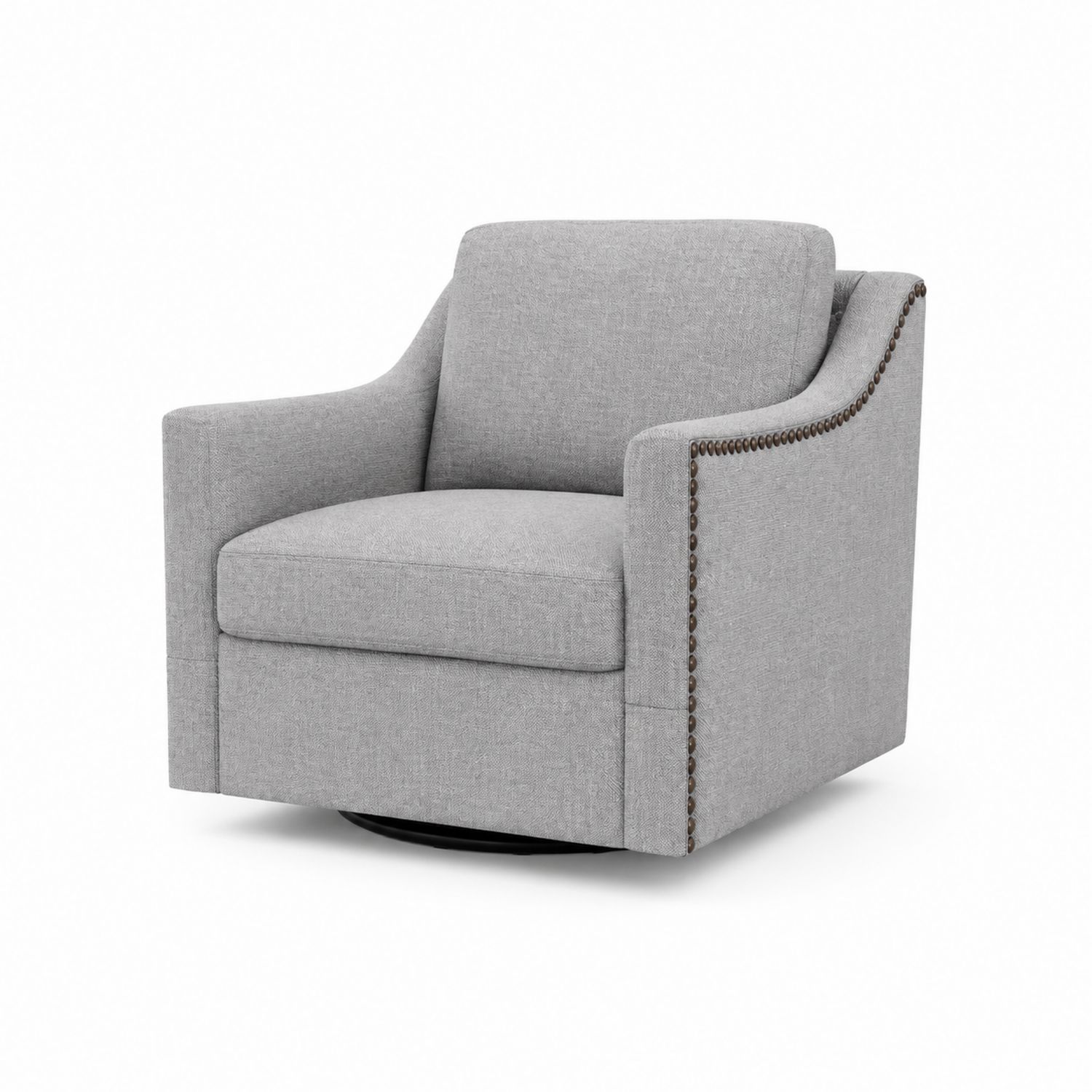 Sessel mit Leinenstoff Grau
