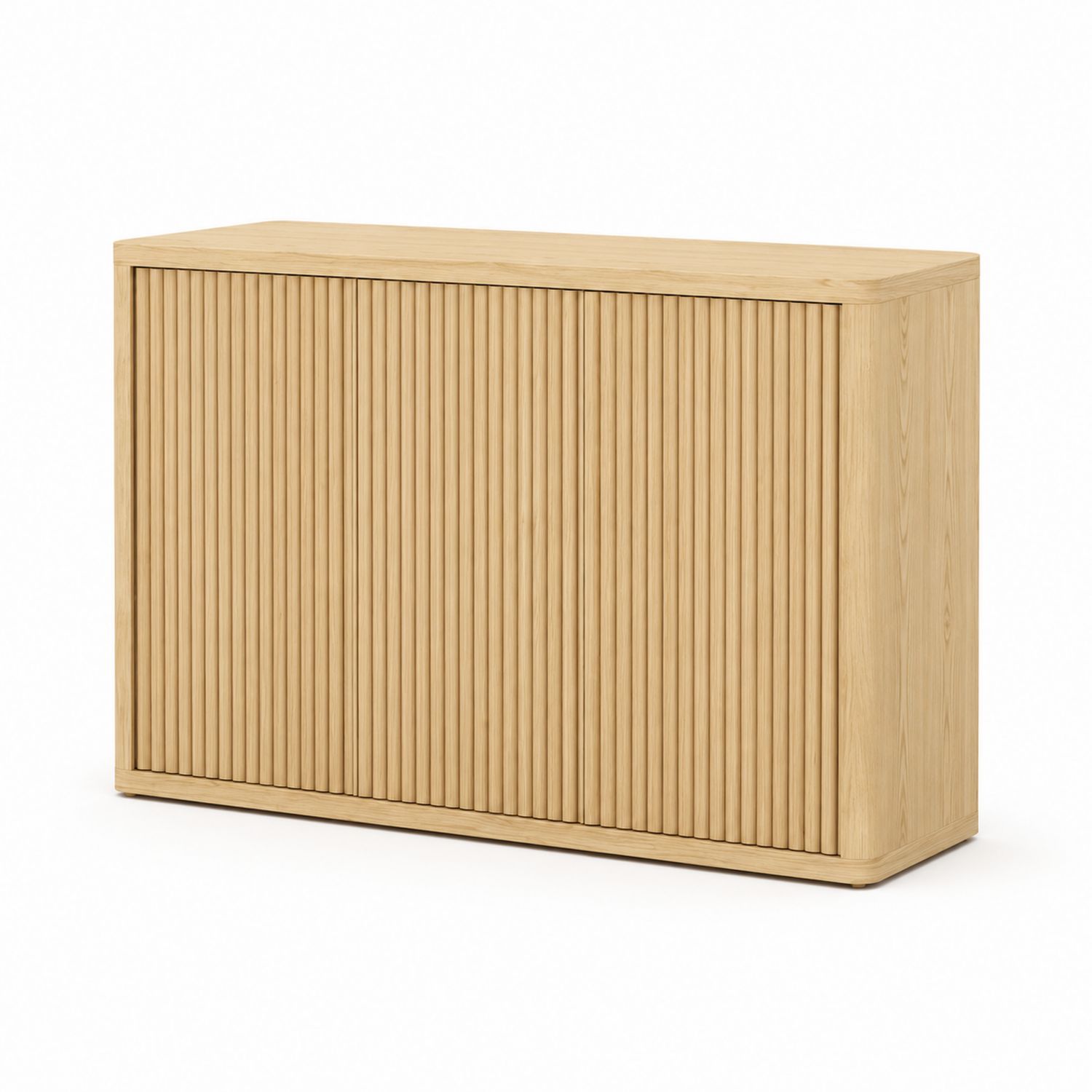 Sideboard aus Eichenholz mit Rillenmuster 120x80x40cm