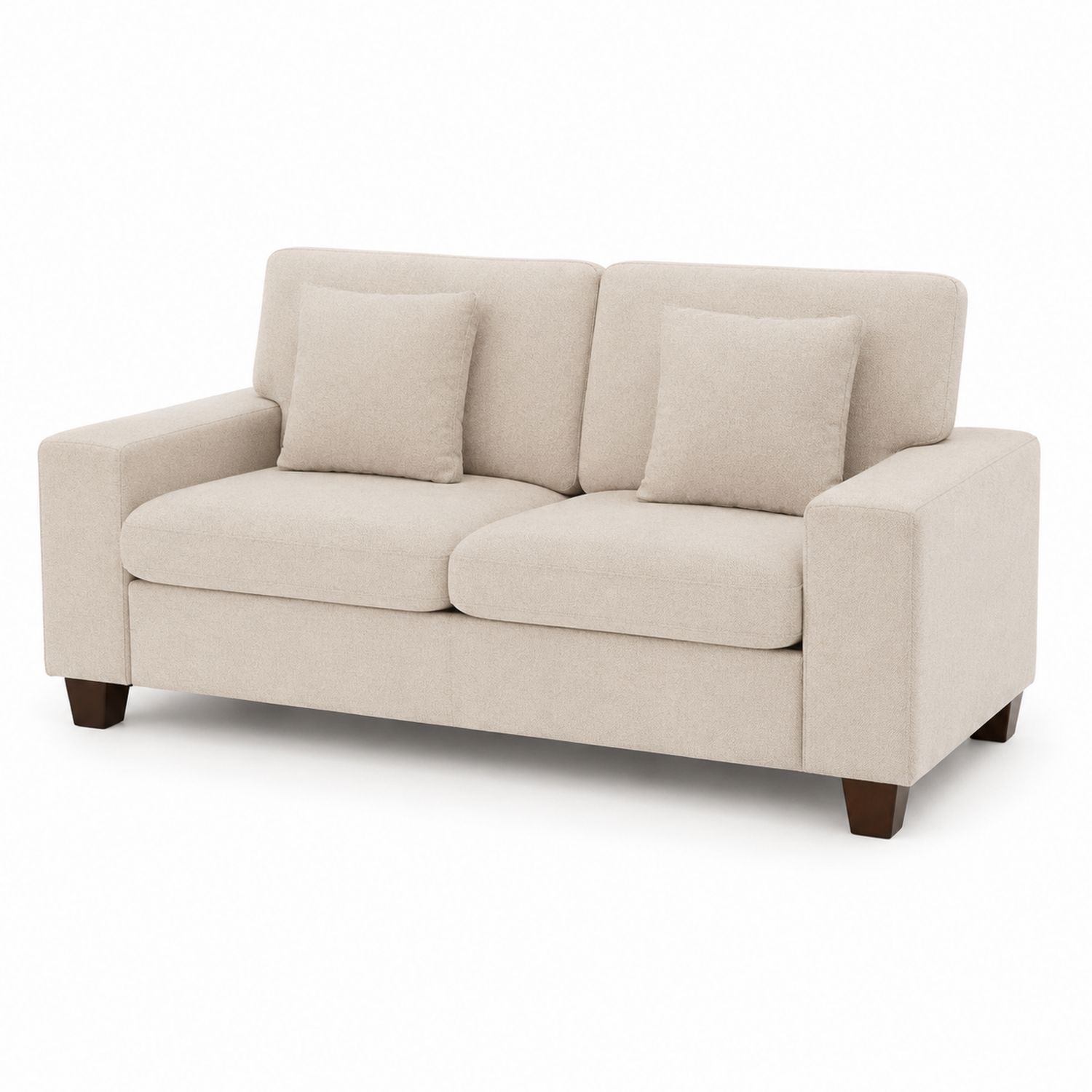 3-Sitzer Sofa Stoff Beige 200cm
