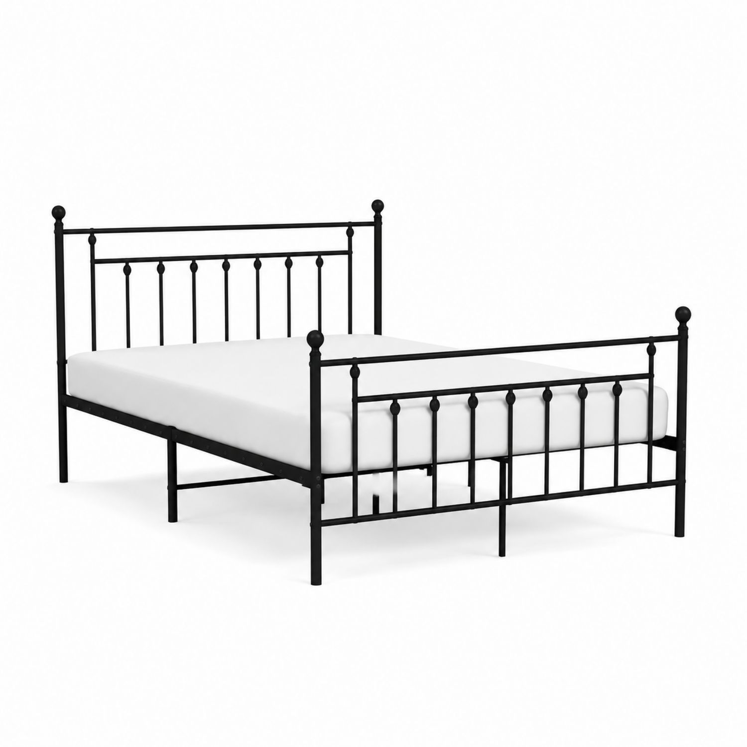 Metallbett Gitterdesign 200x160 cm Schwarz