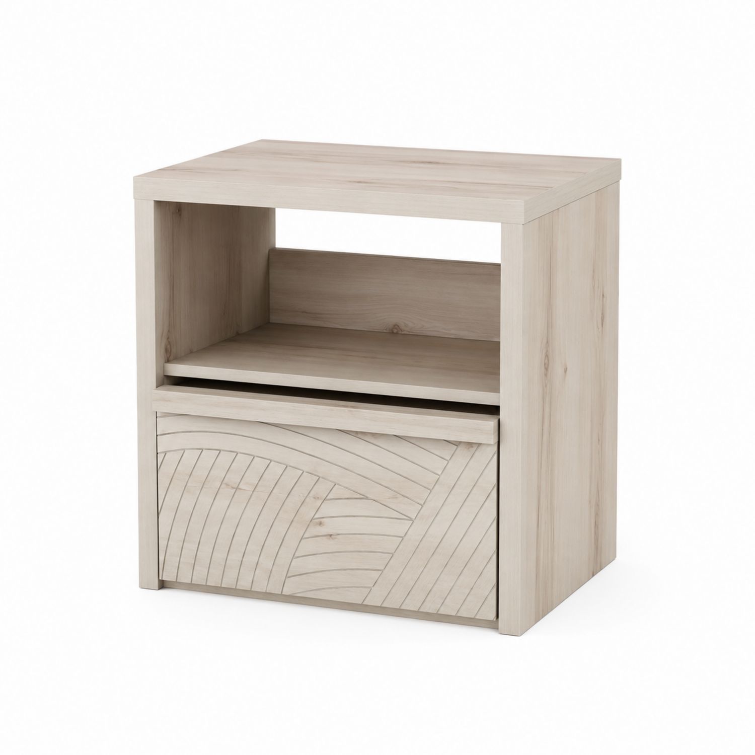 Nachttisch Spanplatte Beige
