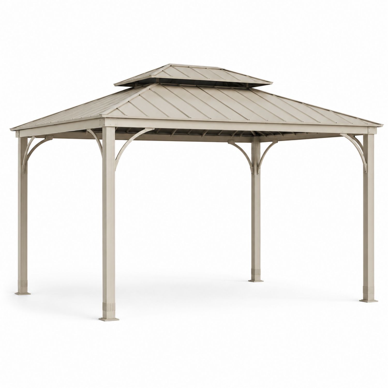 Metallpavillon 3x3m Beige-Soliraliving