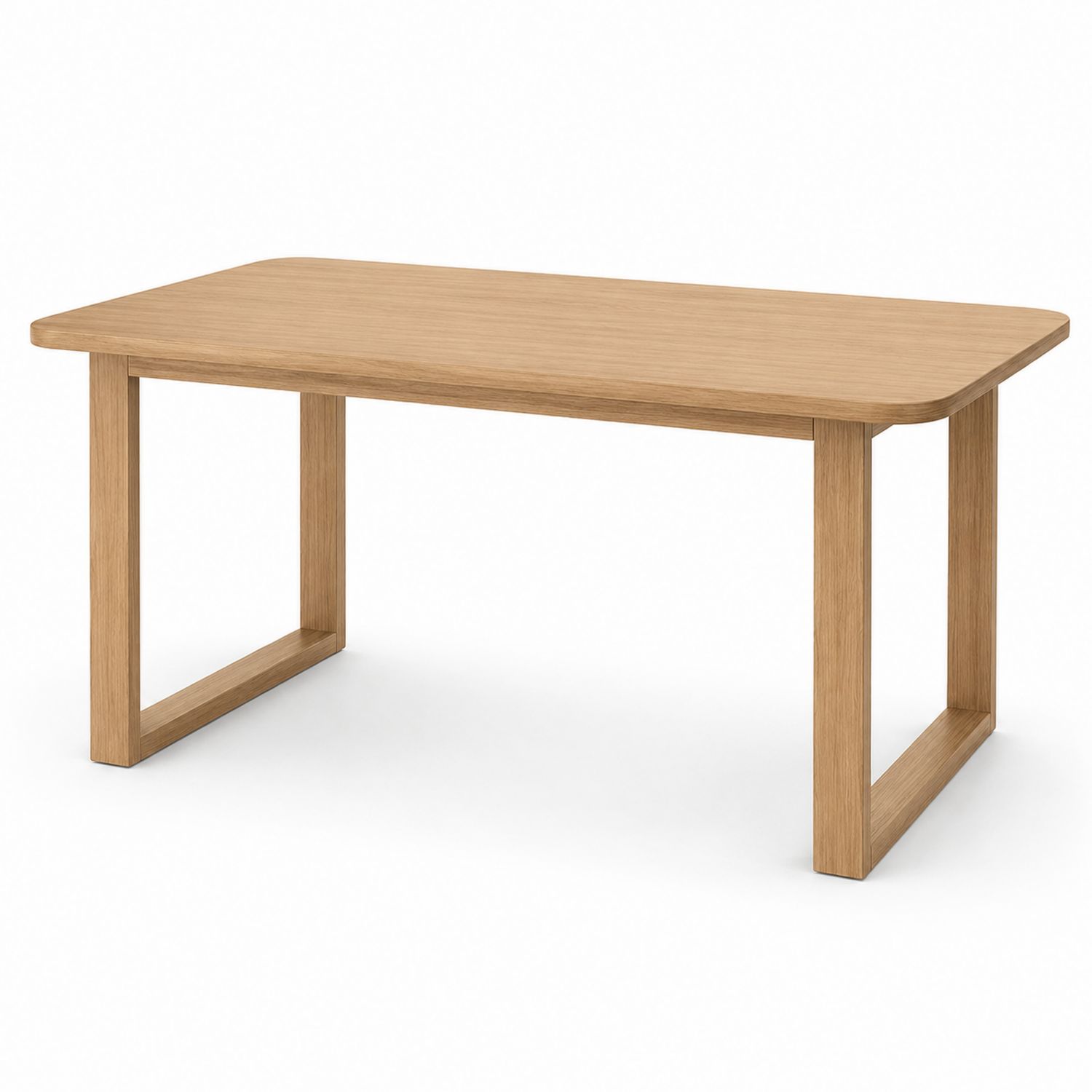 Rechteckiger Esstisch aus Eichenholz 180x90x75cm-Soliraliving