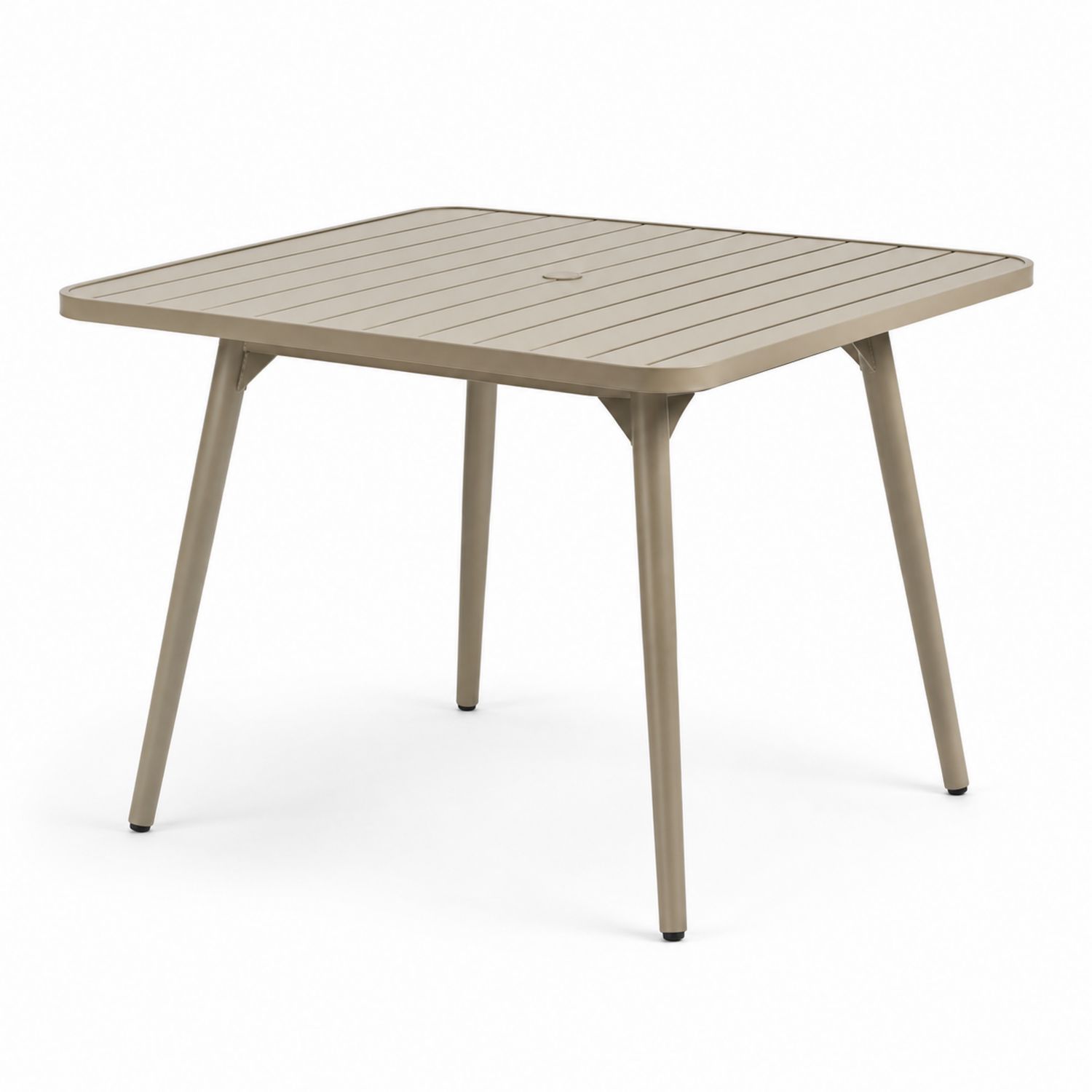 Aluminium Outdoor-Esstisch 90x90x75cm Beige-Soliraliving