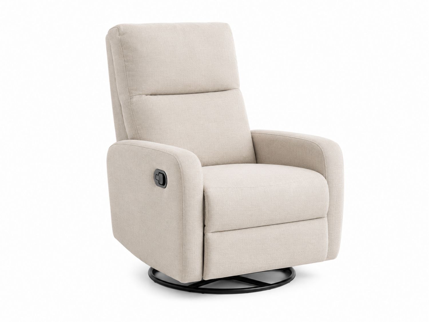 Verstellbarer Sessel mit Metallrahmen und Polyestergewebe Beige-Soliraliving