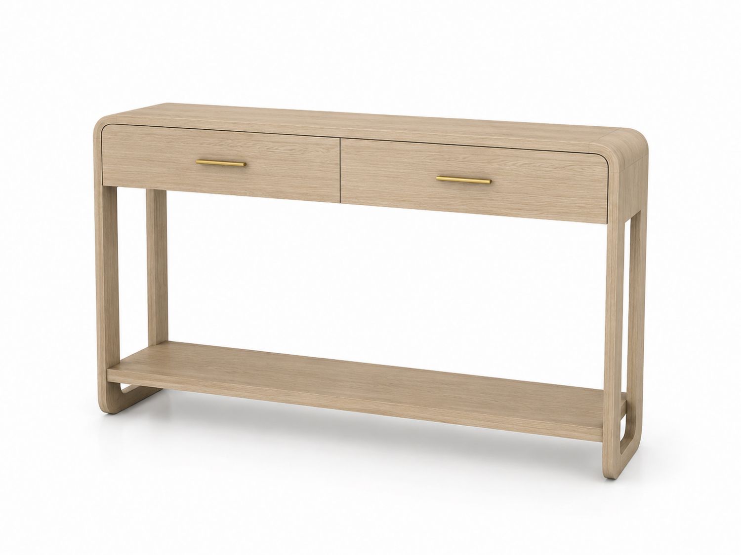 Konsolentisch Eichenholz Beige-Soliraliving