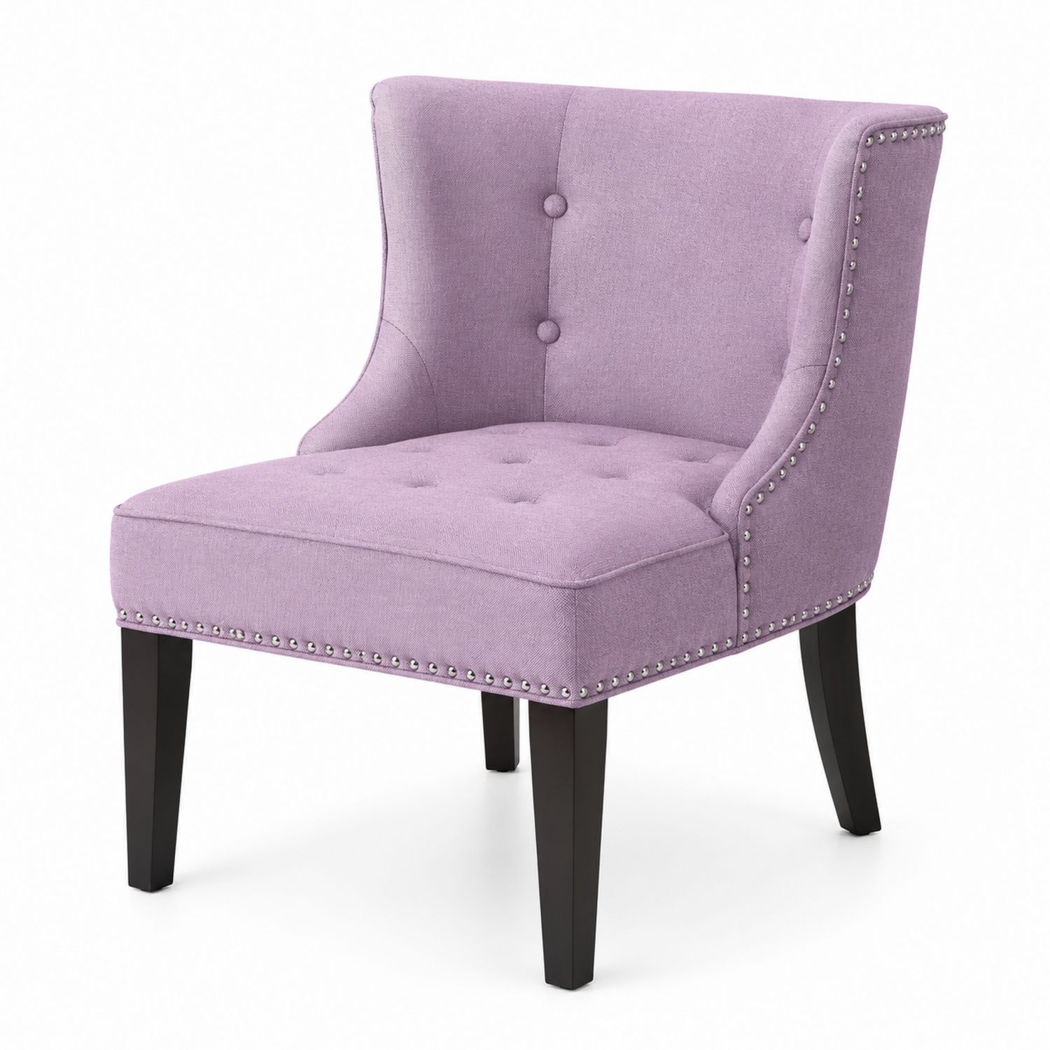 Stoffsessel mit Knopfdetails Lavendel 75x65x90 cm-Soliraliving