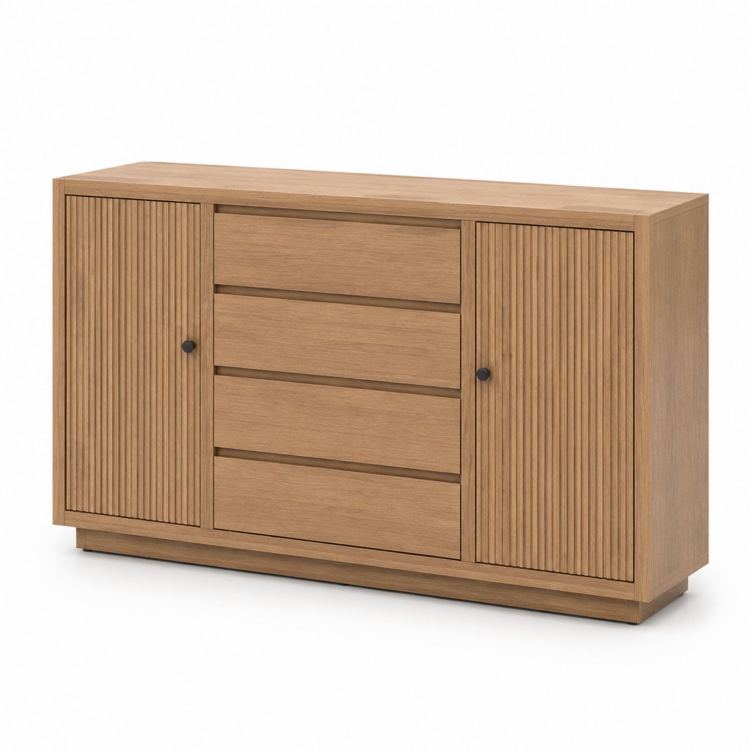 Kommode Eichenholz Braun 150x45x85 cm-Soliraliving