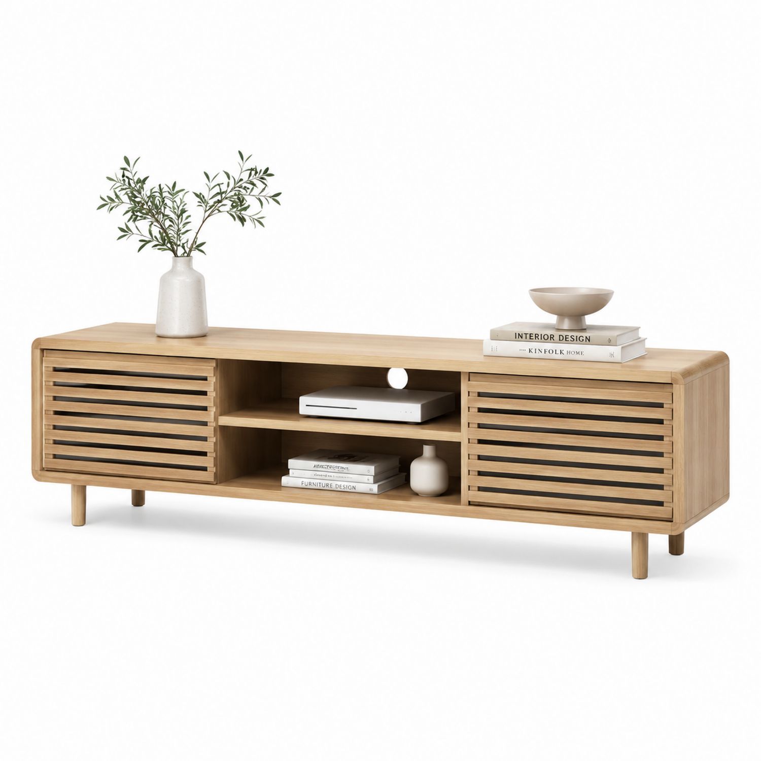 TV-Schrank Eichenholz Hellbraun-Soliraliving