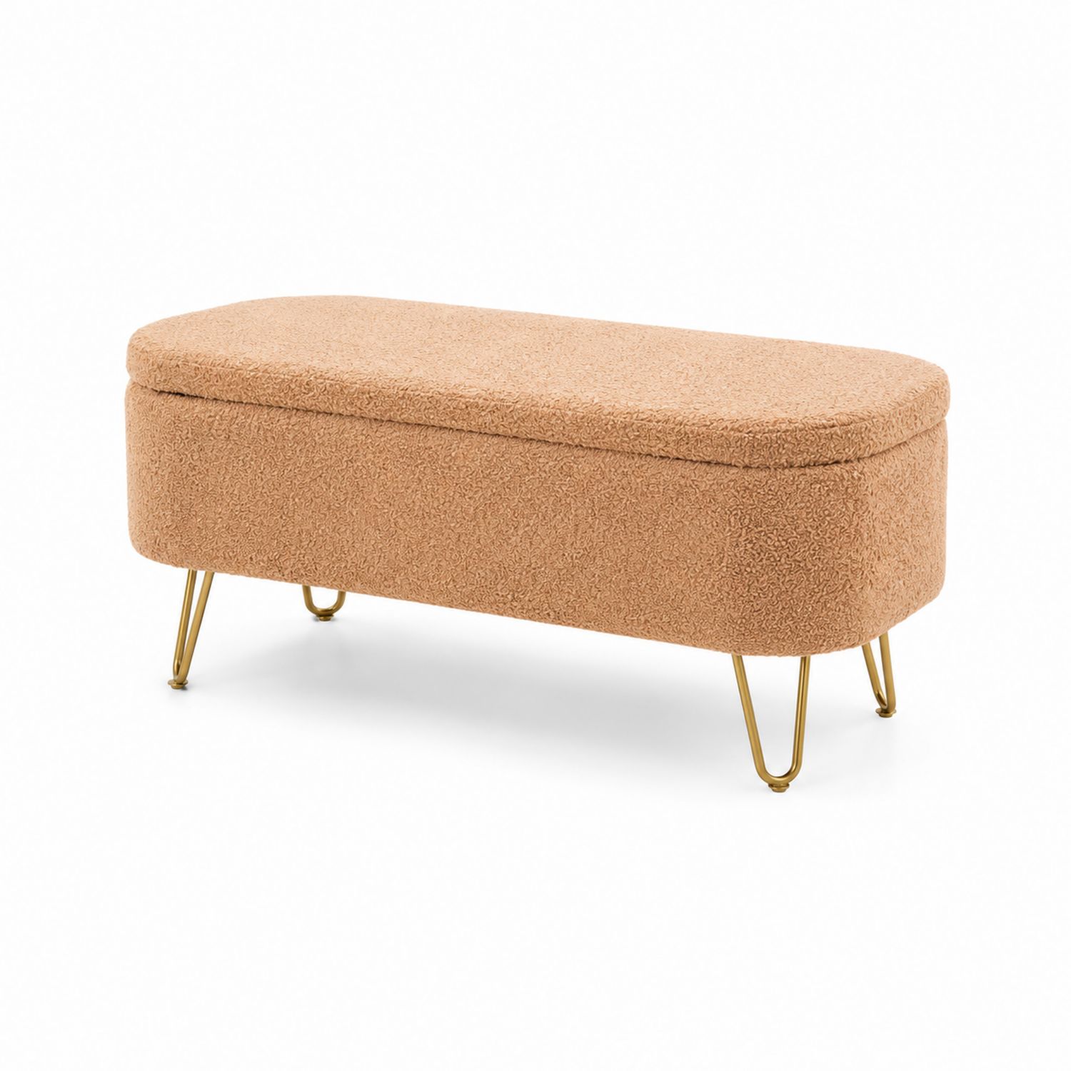 Ottomane Bank Stoff Beige
