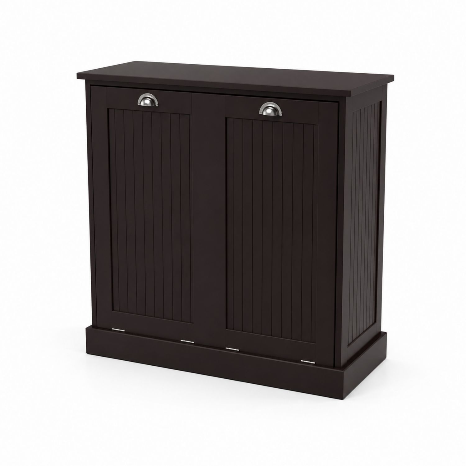 Schuhschrank MDF Dunkelbraun 100cm Höhe