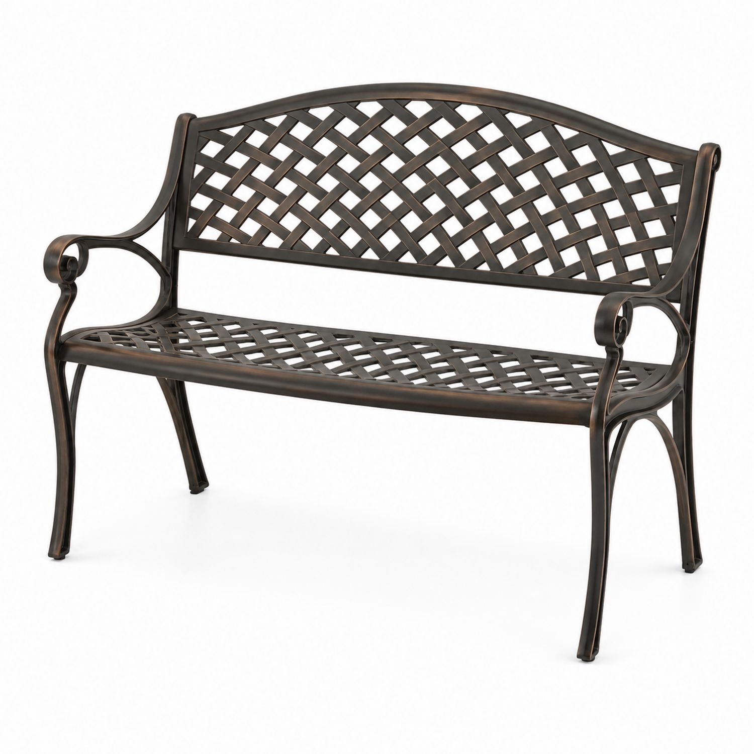 Metall Outdoor-Bank Aluminium Bronze 120 cm