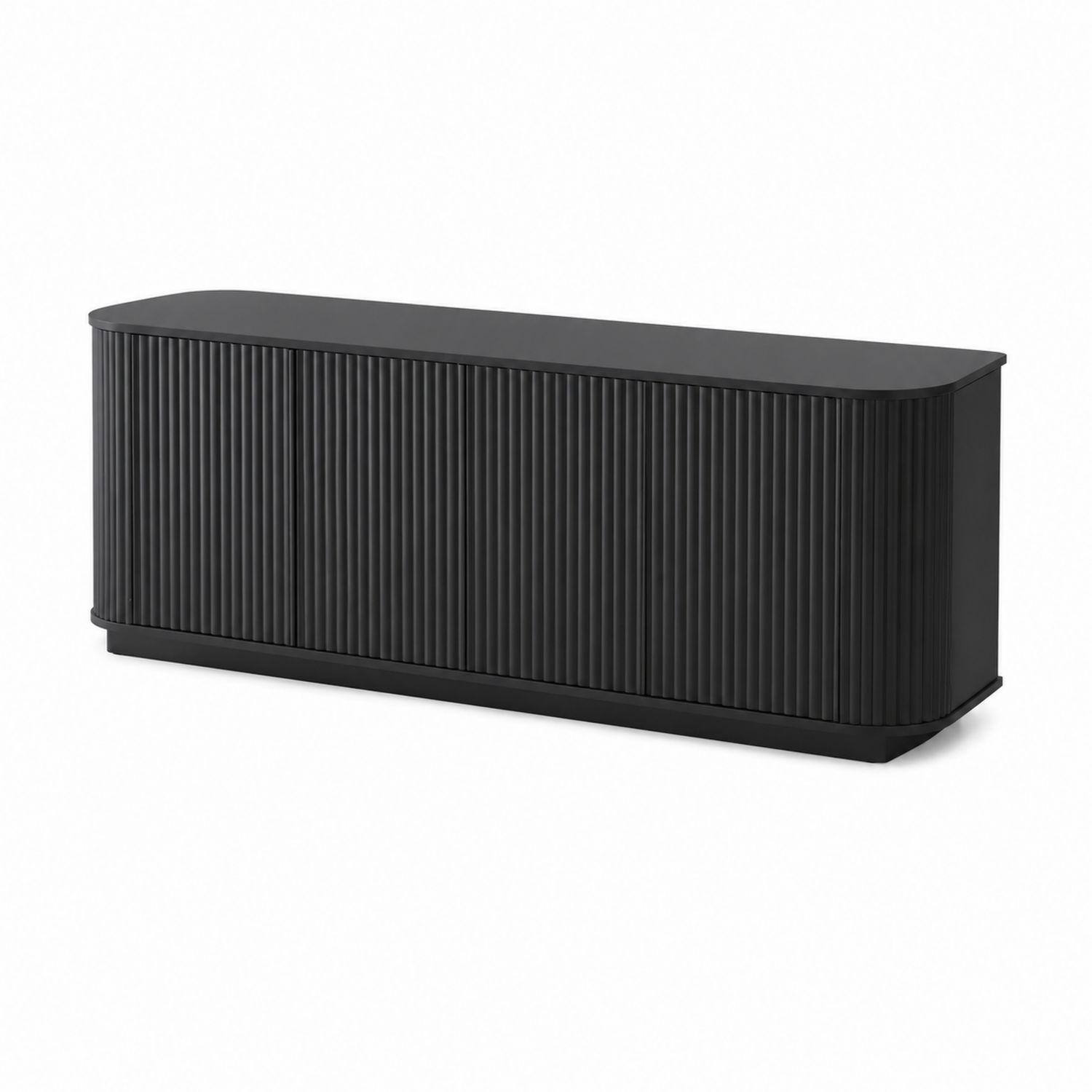 TV-Schrank aus Holzwerkstoff Schwarz 150 cm