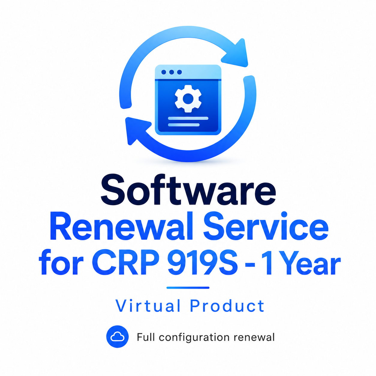 Software Renewal Service for CRP 919S - 1 Year