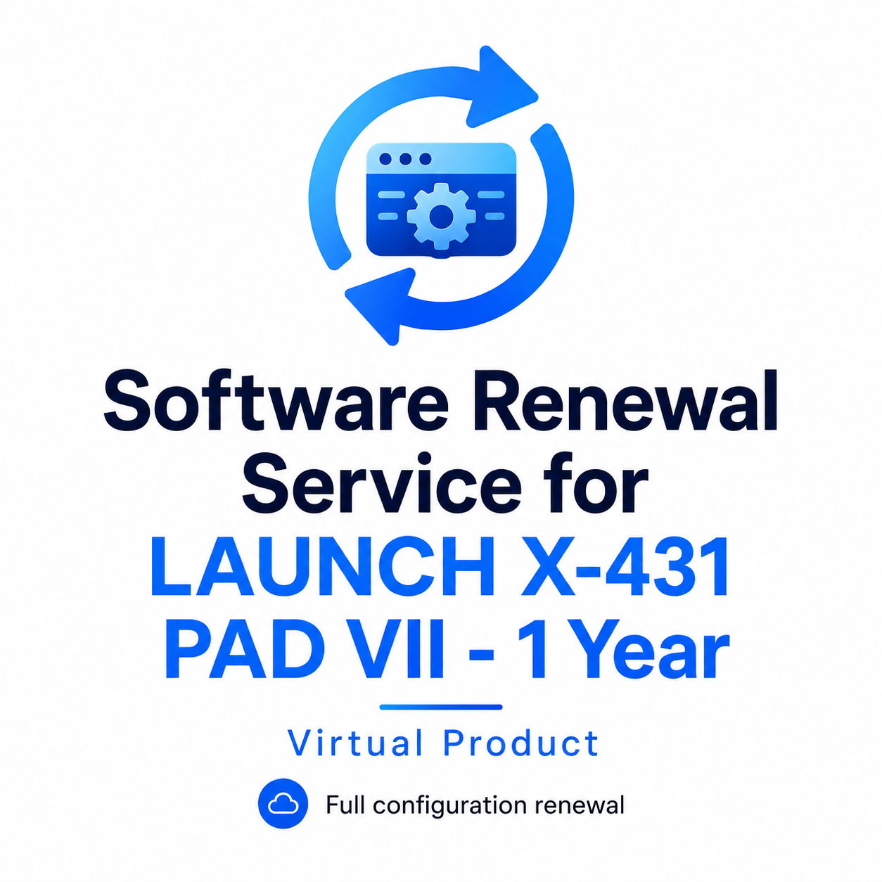 Software Renewal Service for LAUNCH X-431 PAD VII - 1 Year