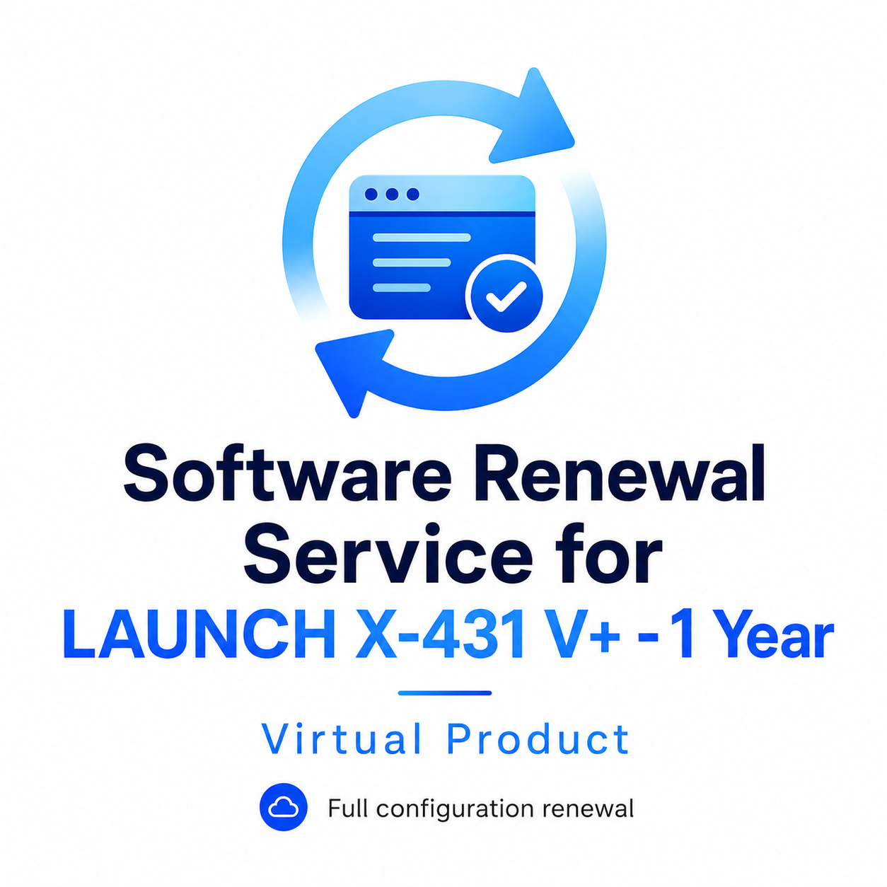 Software Renewal Service for LAUNCH X-431 V+ - 1 Year