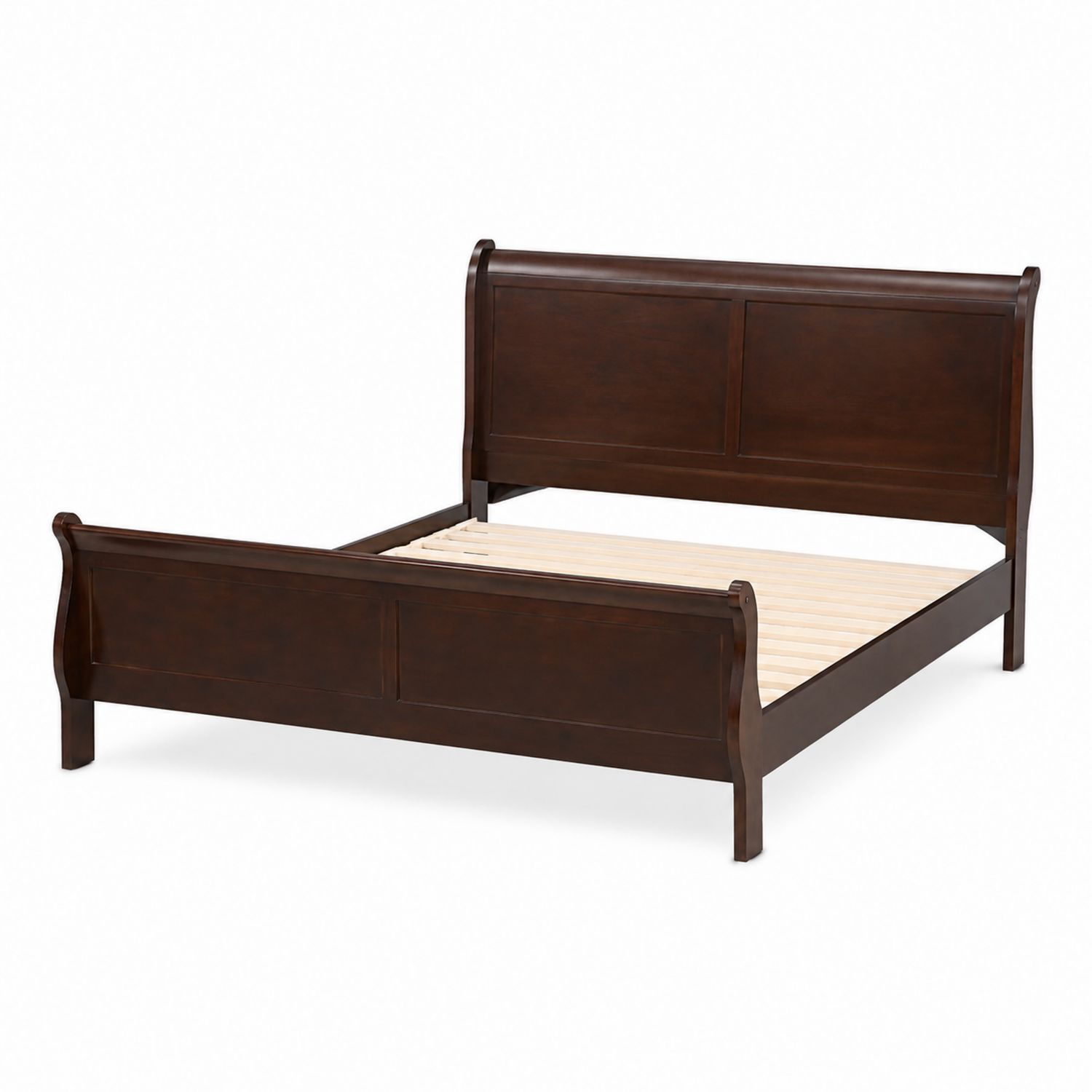 Doppelbett Holz Dunkelbraun 200x140 cm