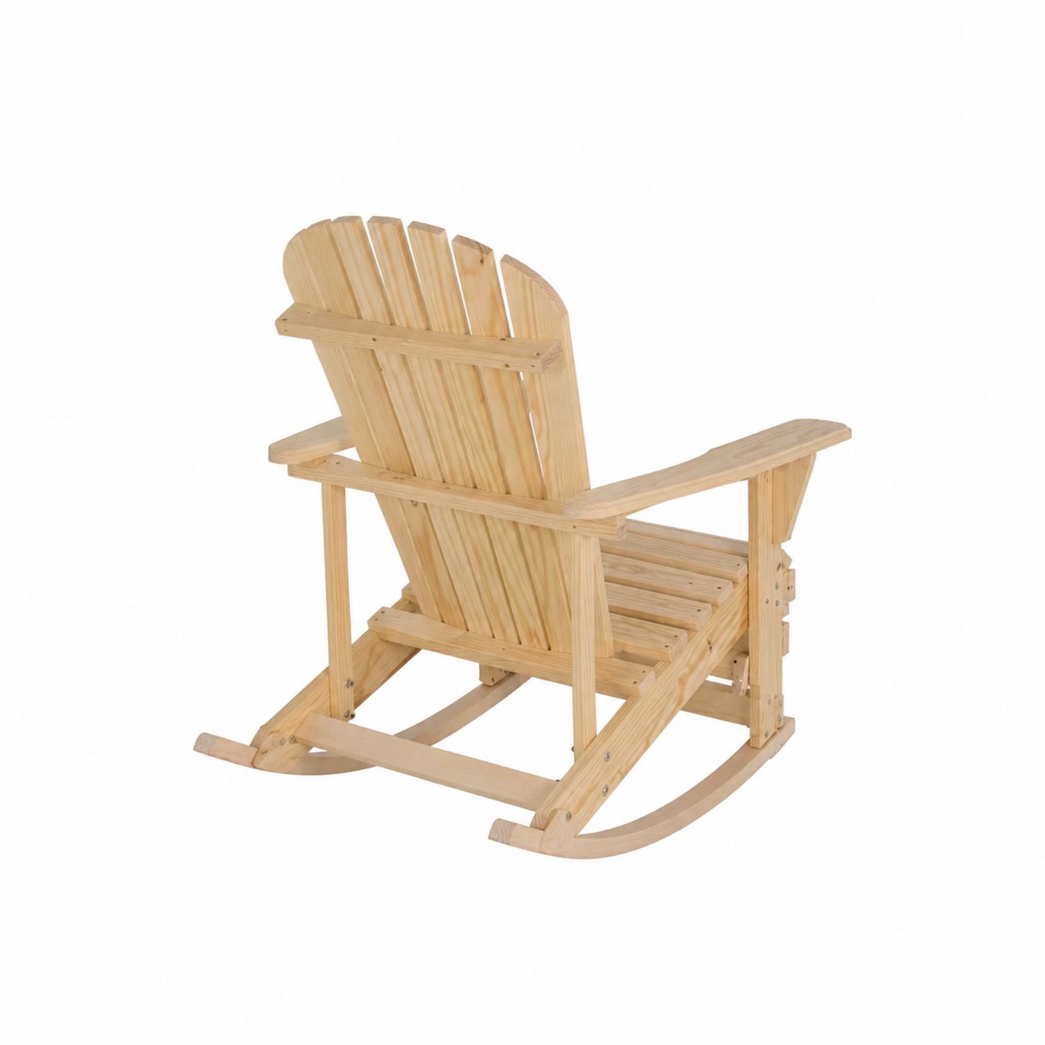 Outdoor Schaukelstuhl Holz Kiefer Natur 95x75x90 cm