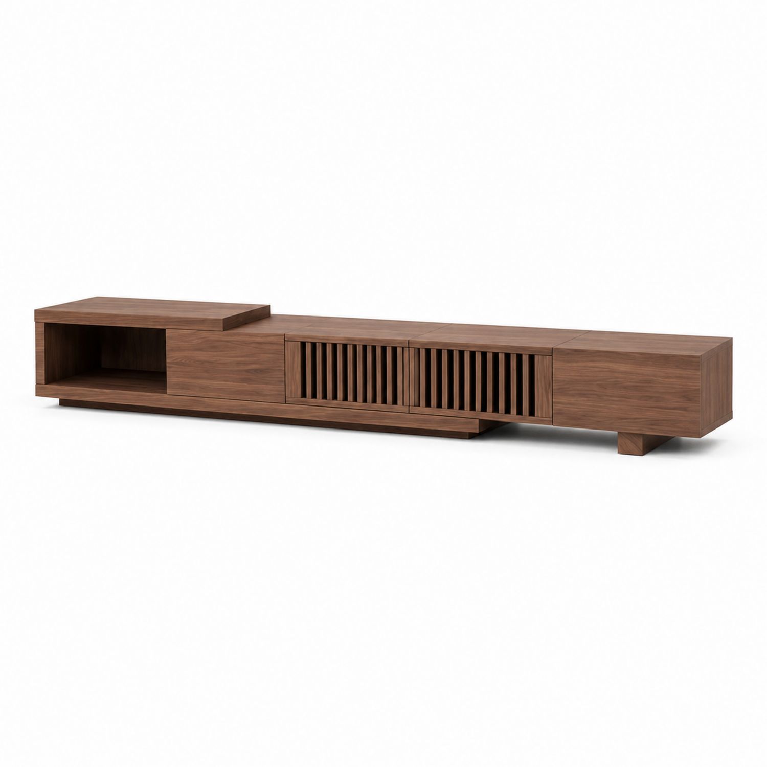 TV-Schrank Walnuss Echtholz 180x40x45 cm
