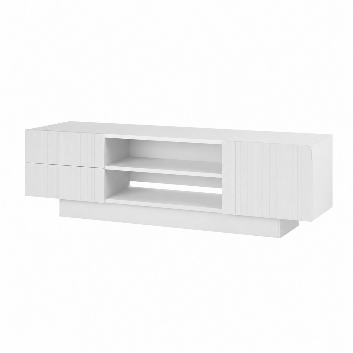 TV-Schrank Rechteckig 150x40x45 cm Holz Weiß