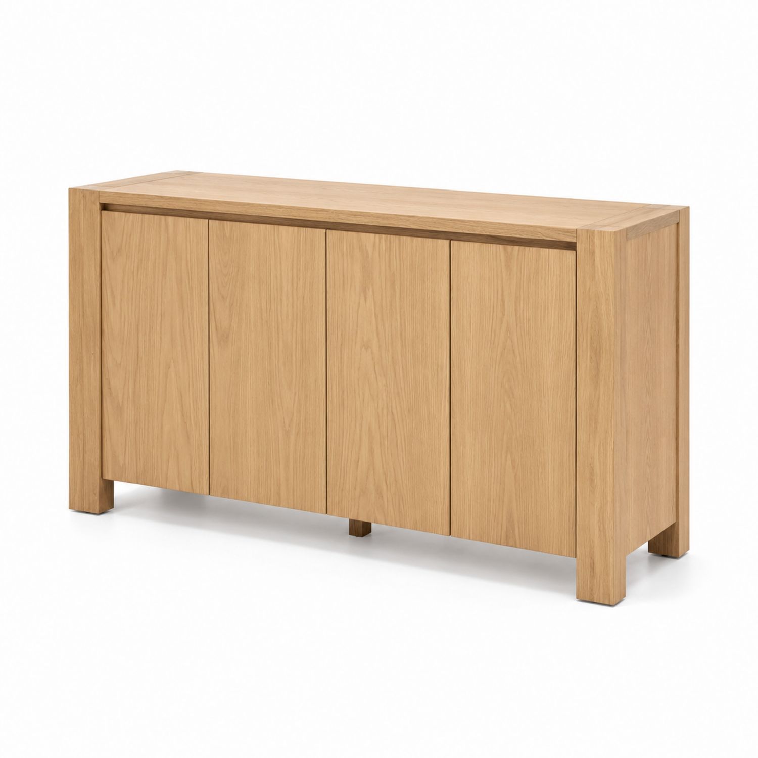 Sideboard aus Eichenholz mit 4 Türen, 180x45x80cm