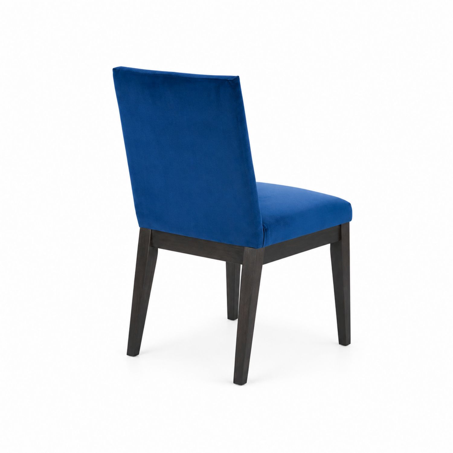 Esszimmerstuhl Samt Blau Massivholz