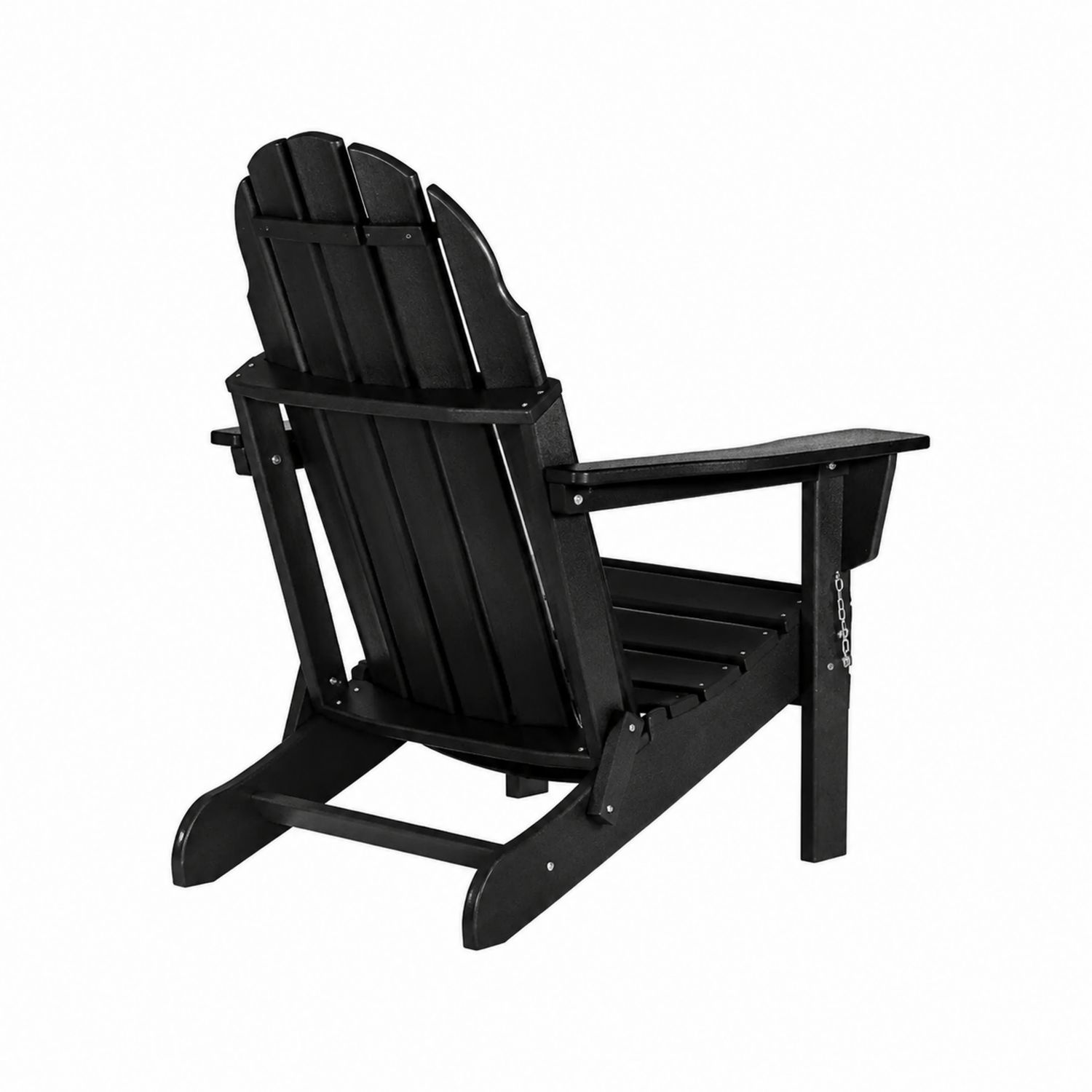 Adirondack Stuhl aus Kunststoff Schwarz