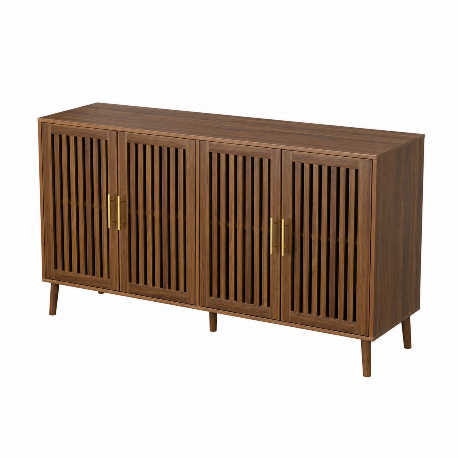 Sideboard Walnussholz 4-Türig 150 cm