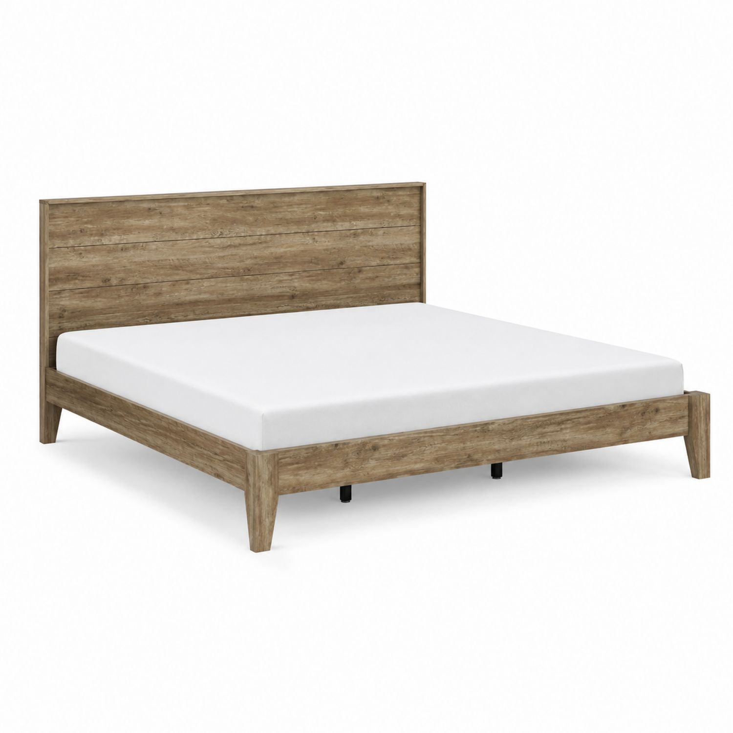 Holzbett aus Eichenholz 200x160 cm Braun