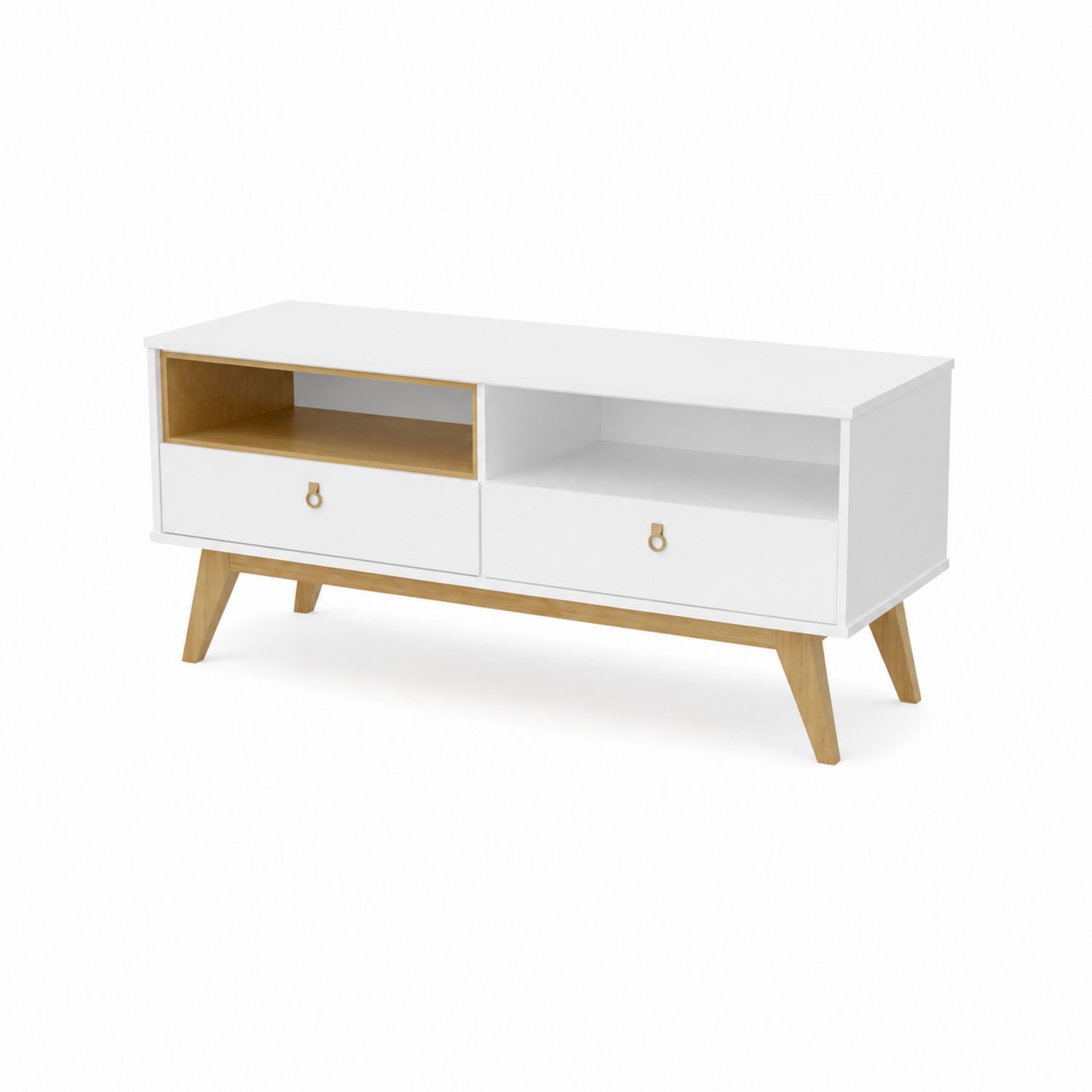 TV-Schrank aus MDF und Kiefernholz 120cm