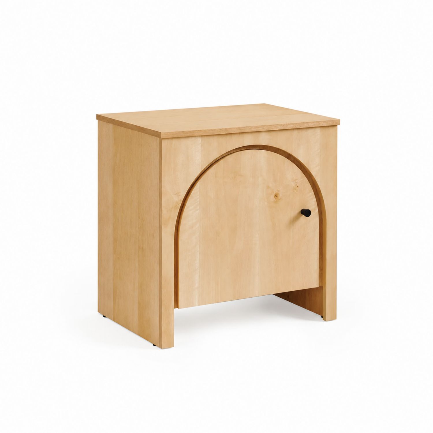 Nachttisch aus Sperrholz in Naturholz 50x40x35 cm