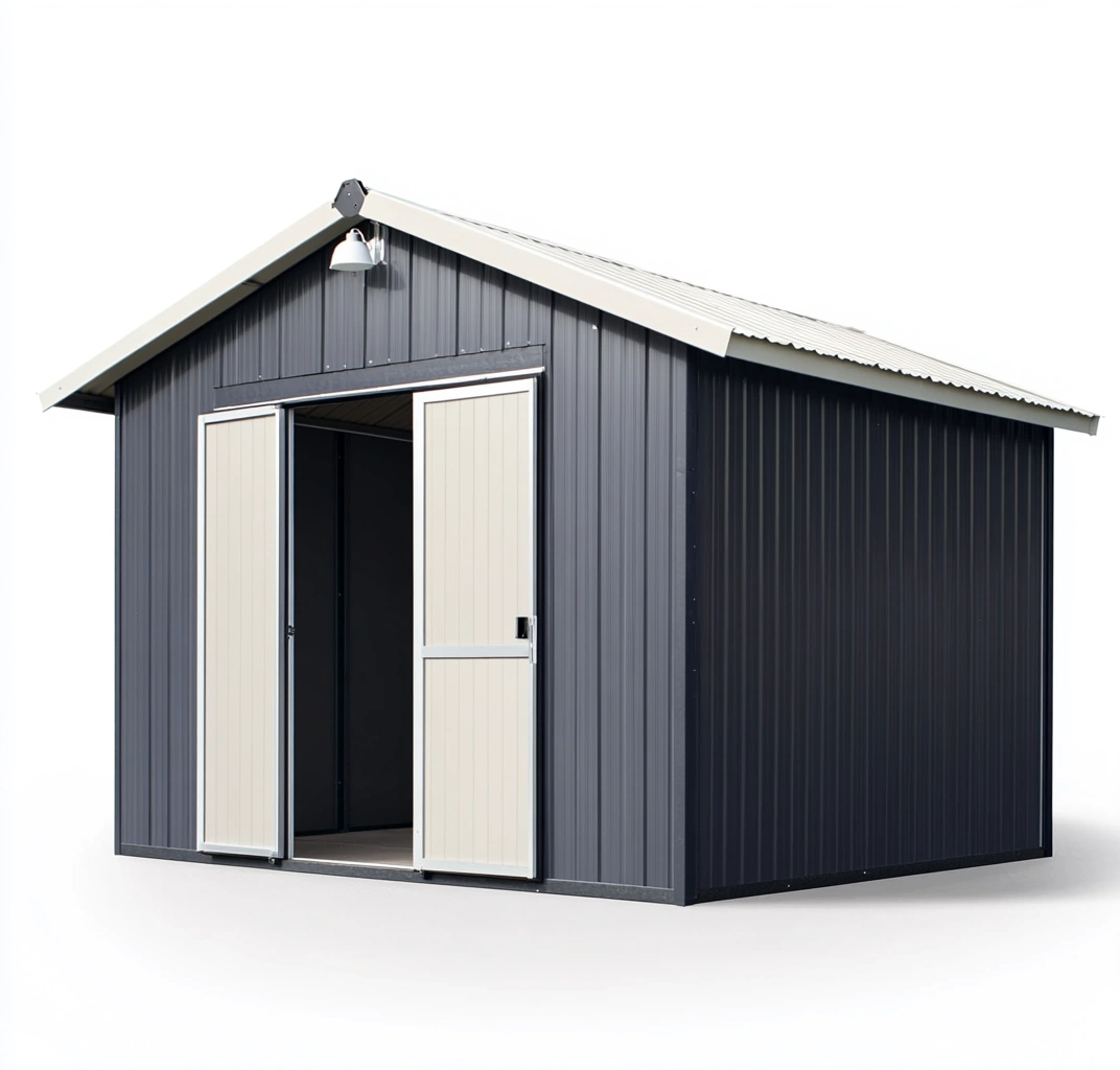 Caseta Metálica de 3x3 m en Acero Galvanizado-MEUBOLVIX