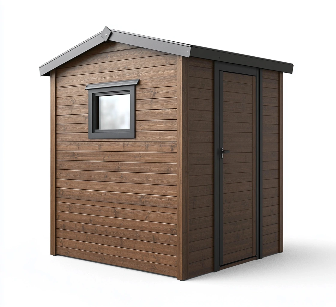 Cobertizo de Jardín de Madera con Ventana-MEUBOLVIX