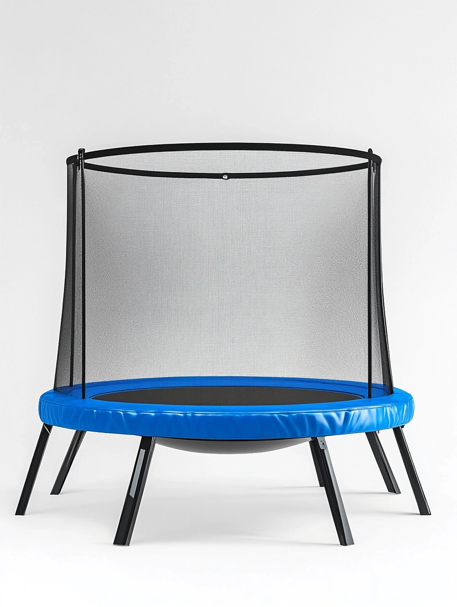 Trampolín Redondo Azul con Red de Seguridad y Estructura de Acero 305 cm-MEUBOLVIX