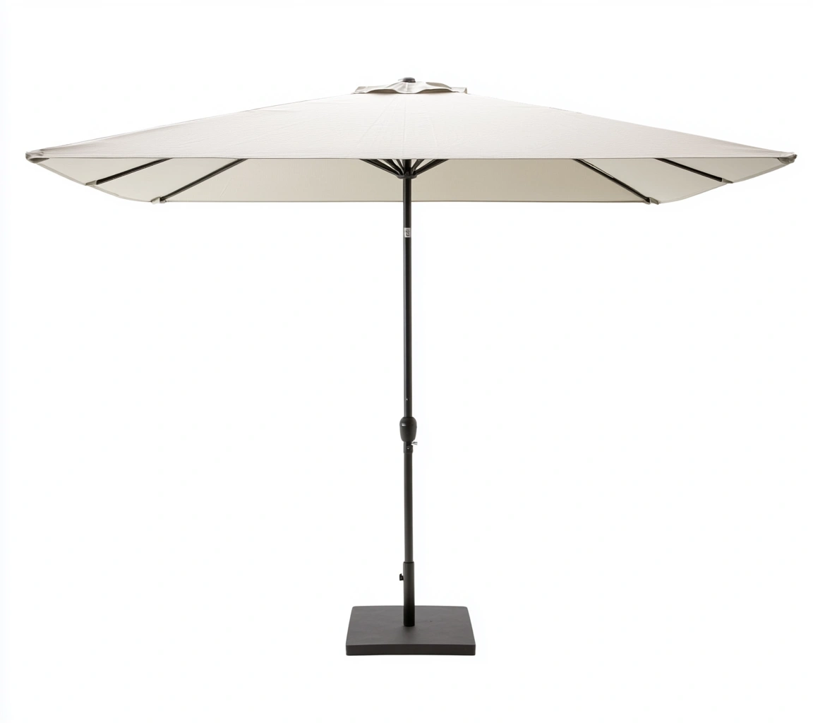 Sombrilla de Jardín Rectangular de Poliéster y Acero 3x2 m-MEUBOLVIX
