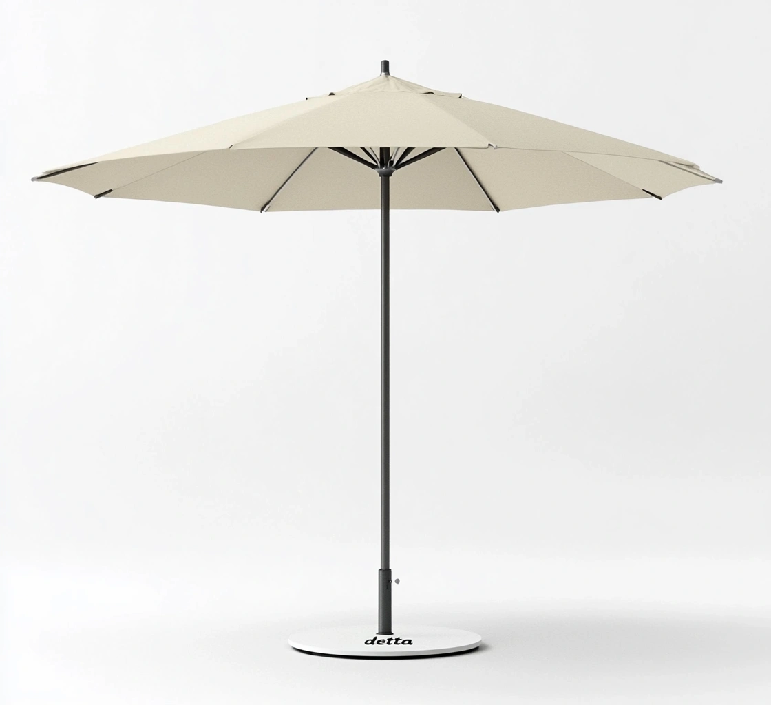 Sombrilla de jardín redonda de tela y aluminio 300 cm-MEUBOLVIX