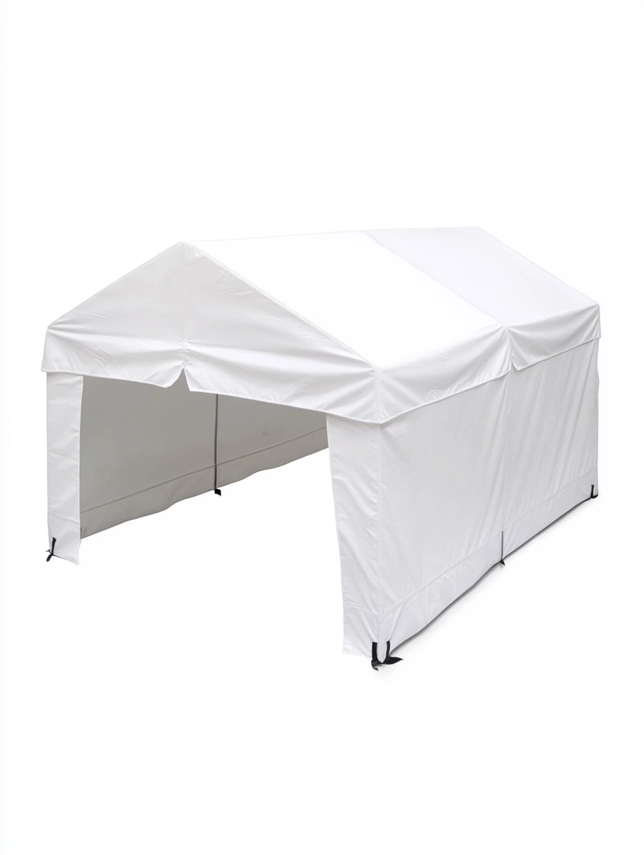 Carpa de Poliéster Blanco 300x600x300 cm-MEUBOLVIX