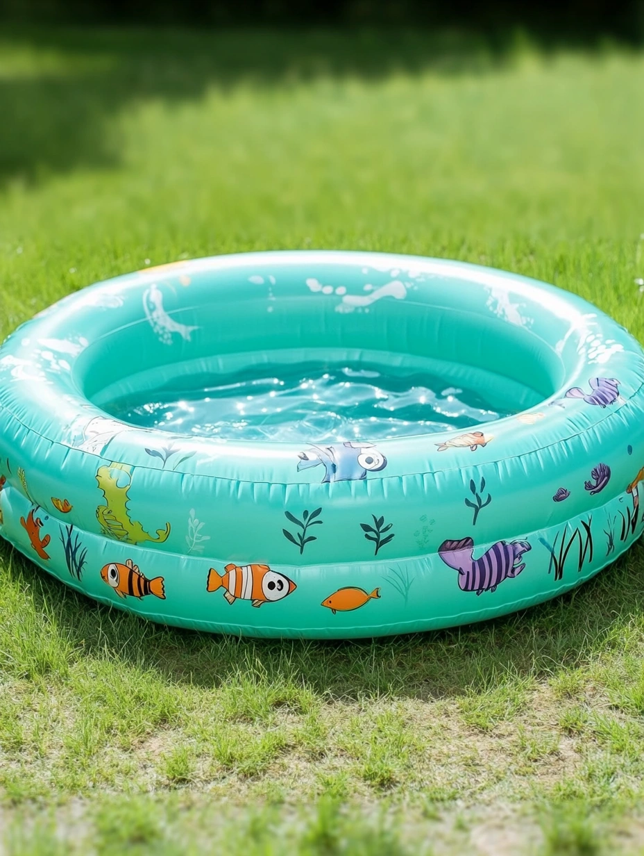 Piscina inflable infantil de PVC con diseño de peces 150x45 cm-MEUBOLVIX