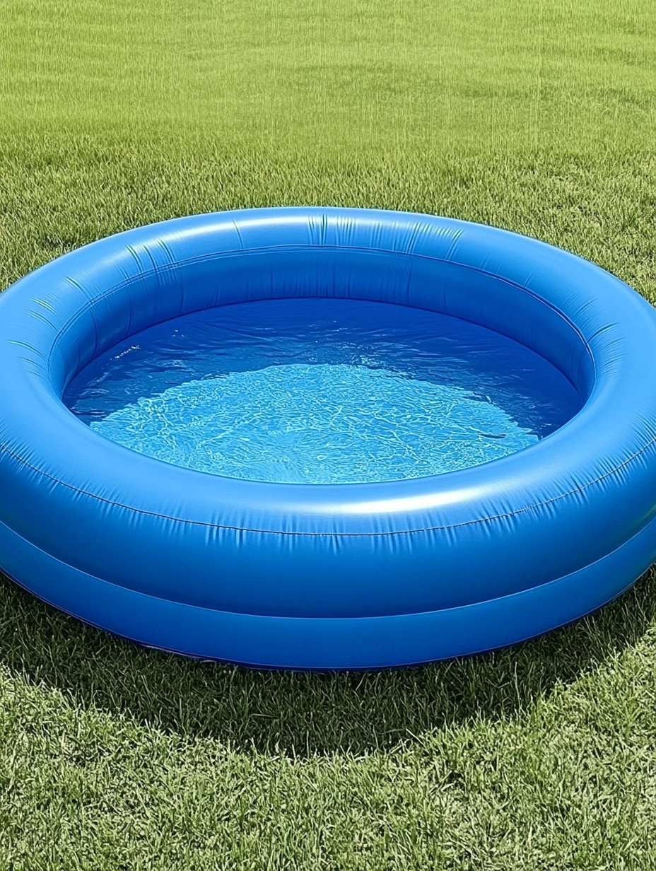 Piscina inflable redonda de PVC azul-MEUBOLVIX