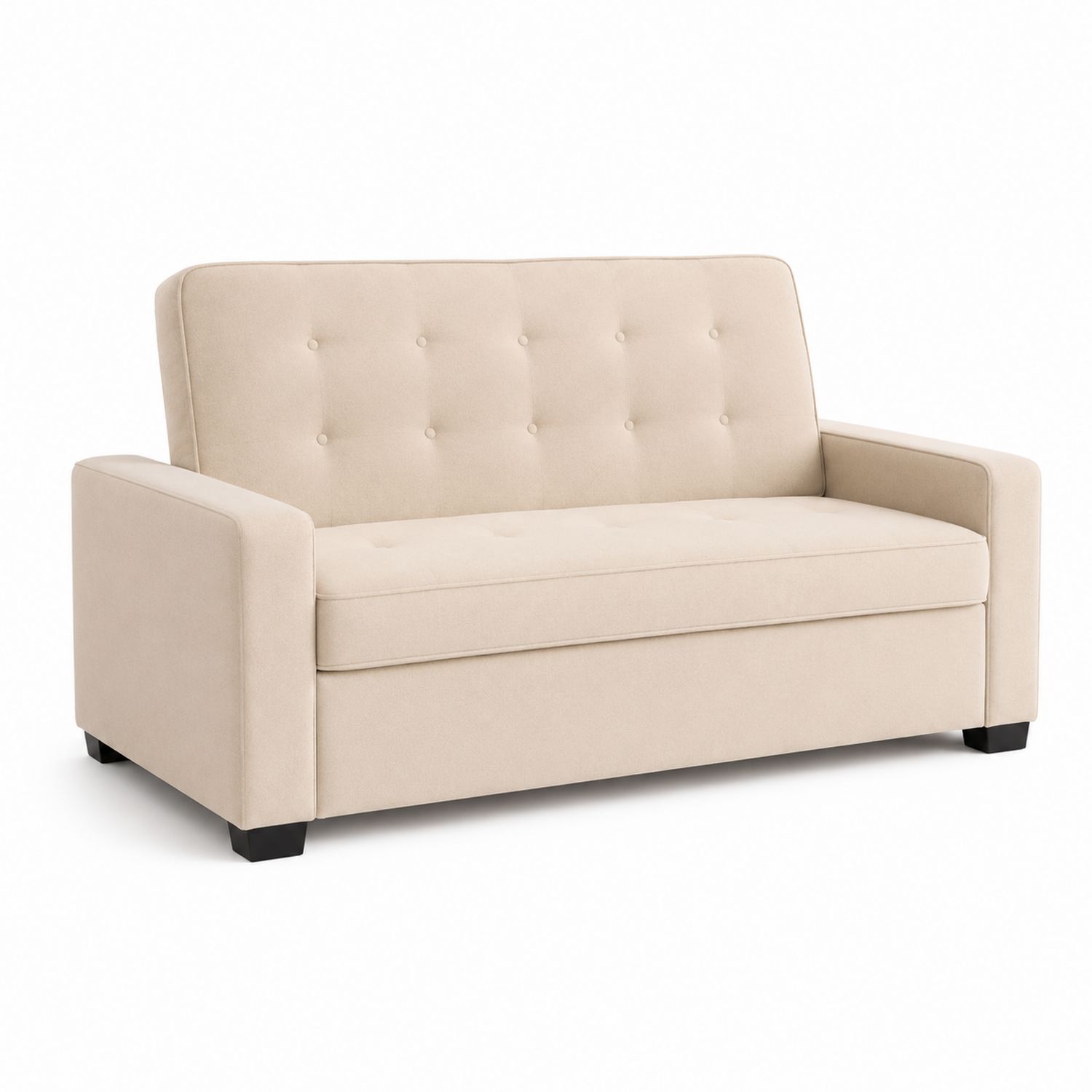 Beiges 2-Sitzer Sofa aus Stoff