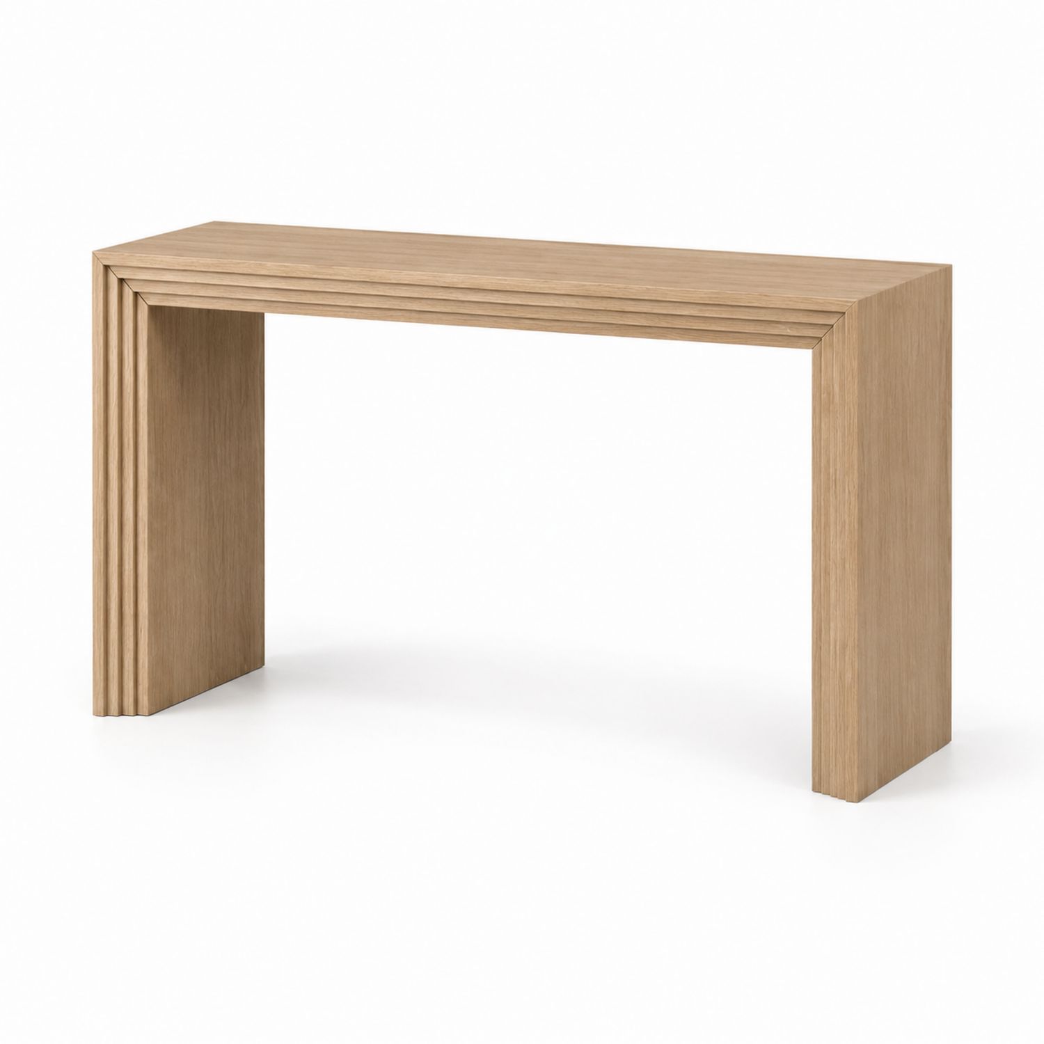 Konsolentisch rechteckig 120x40x75 cm aus Eiche Sperrholz